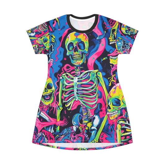 Neon skeleton mekko