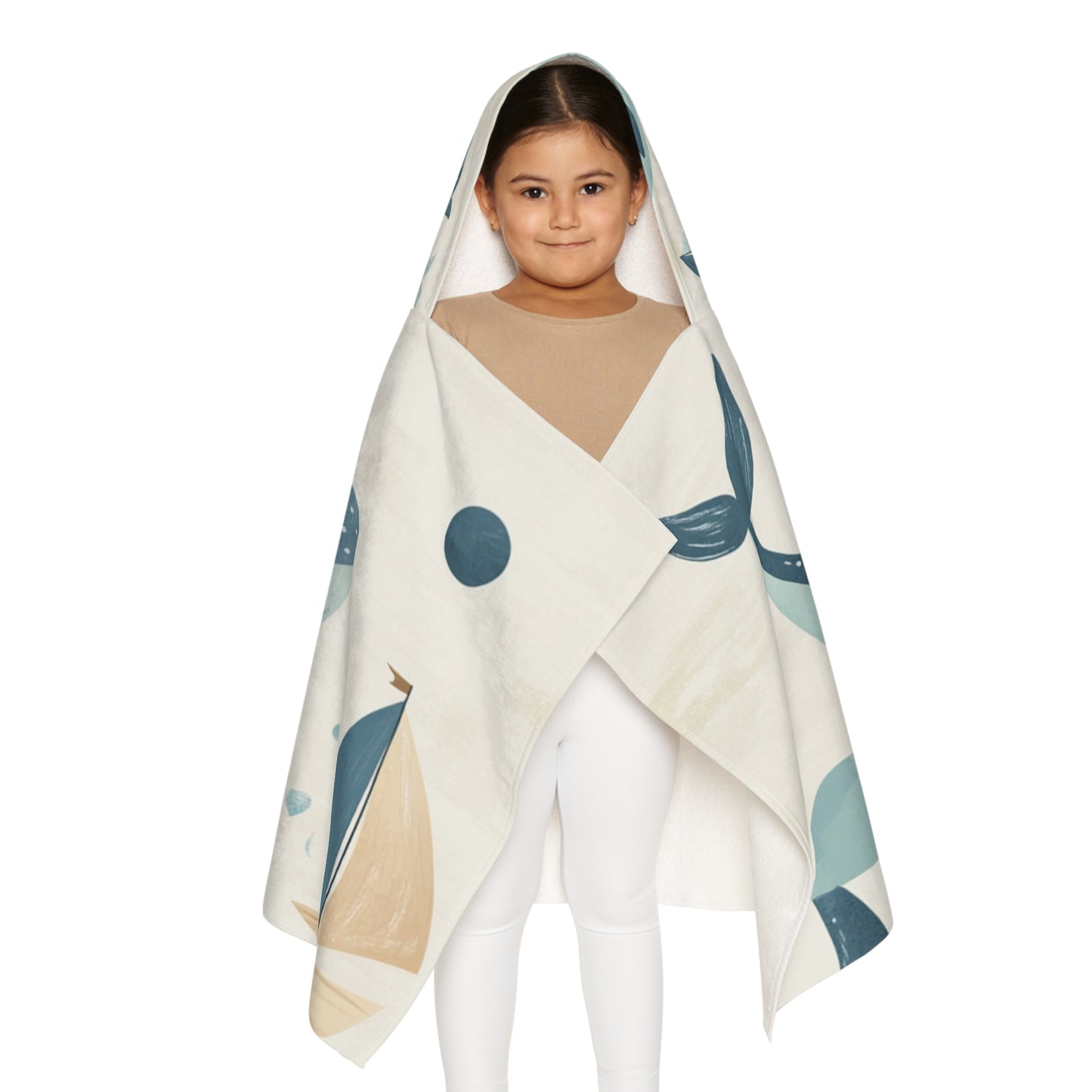 Nuorten hupullinen pyyhe – Whale & Sail