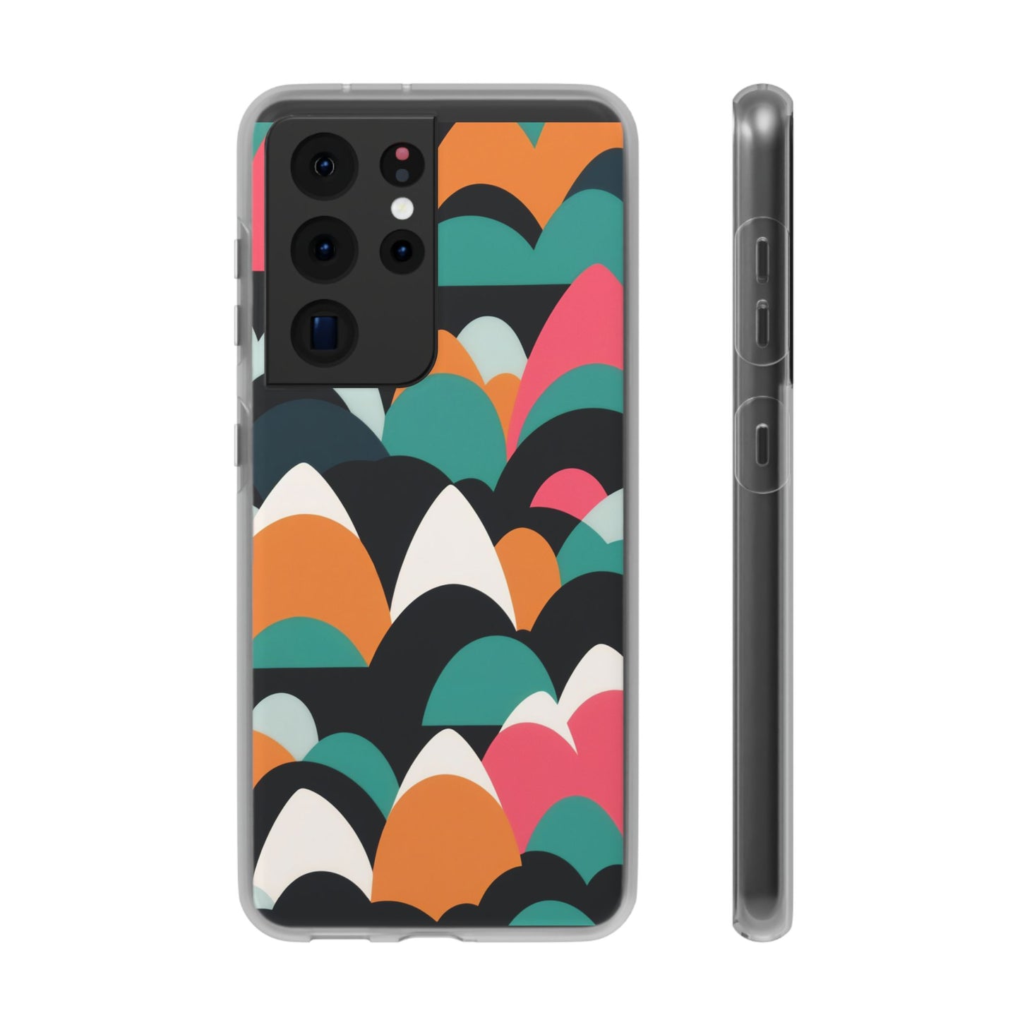 Mobile phone protective cover, rock wave