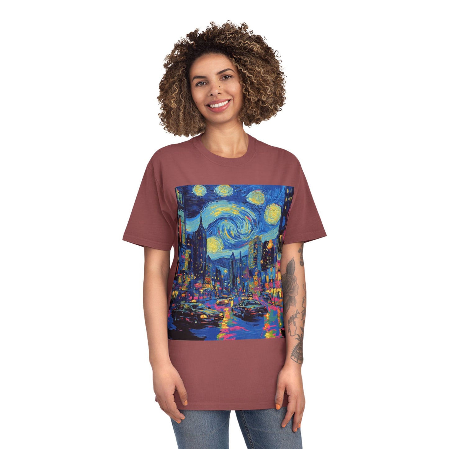 Unisex Faded Shirt  -Starry Night