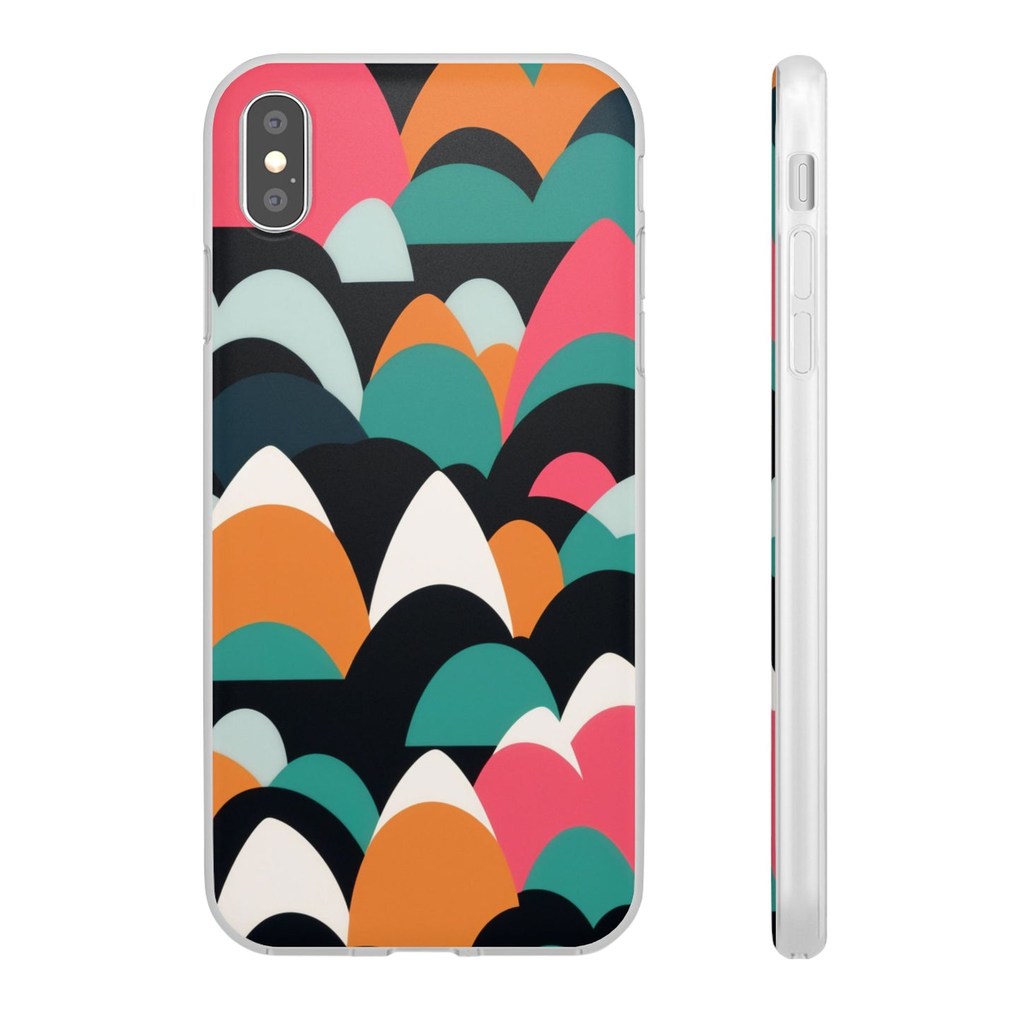 Mobile phone protective cover, rock wave