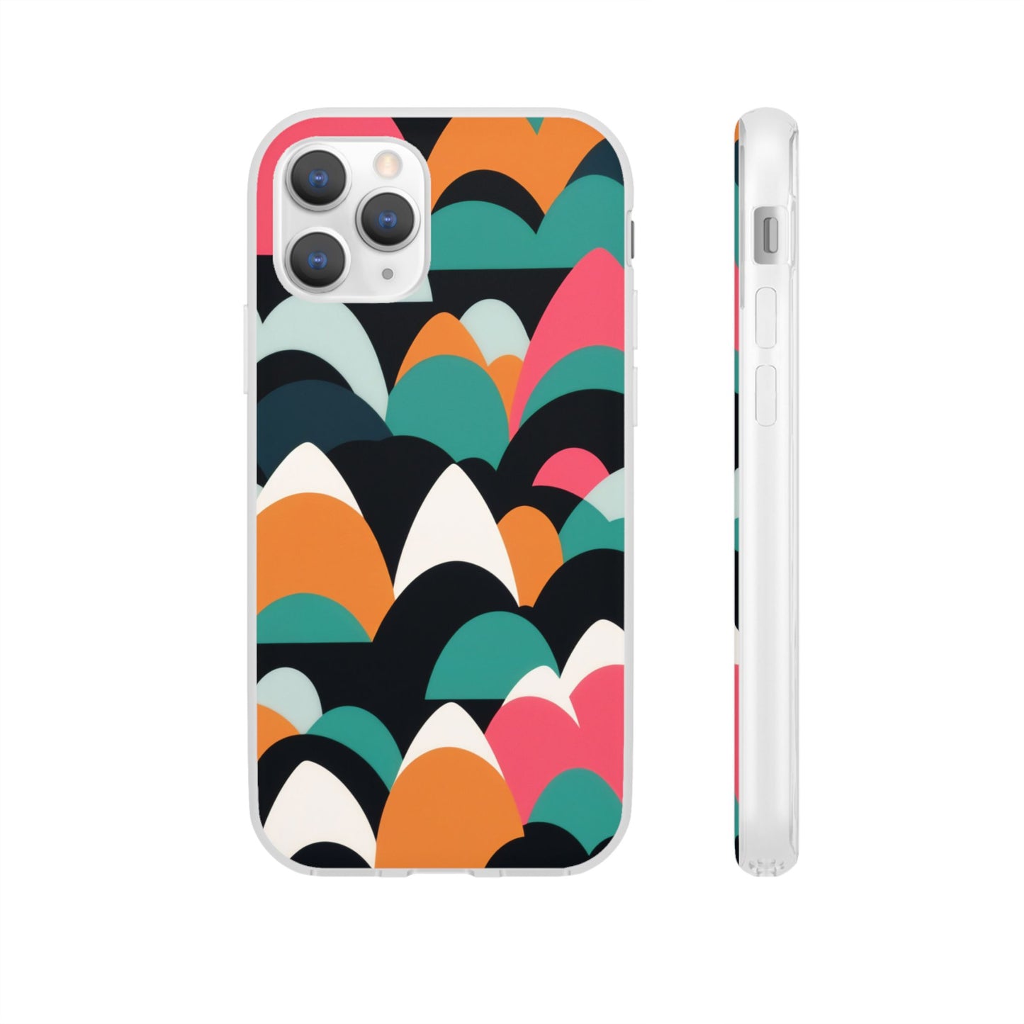 Mobile phone protective cover, rock wave