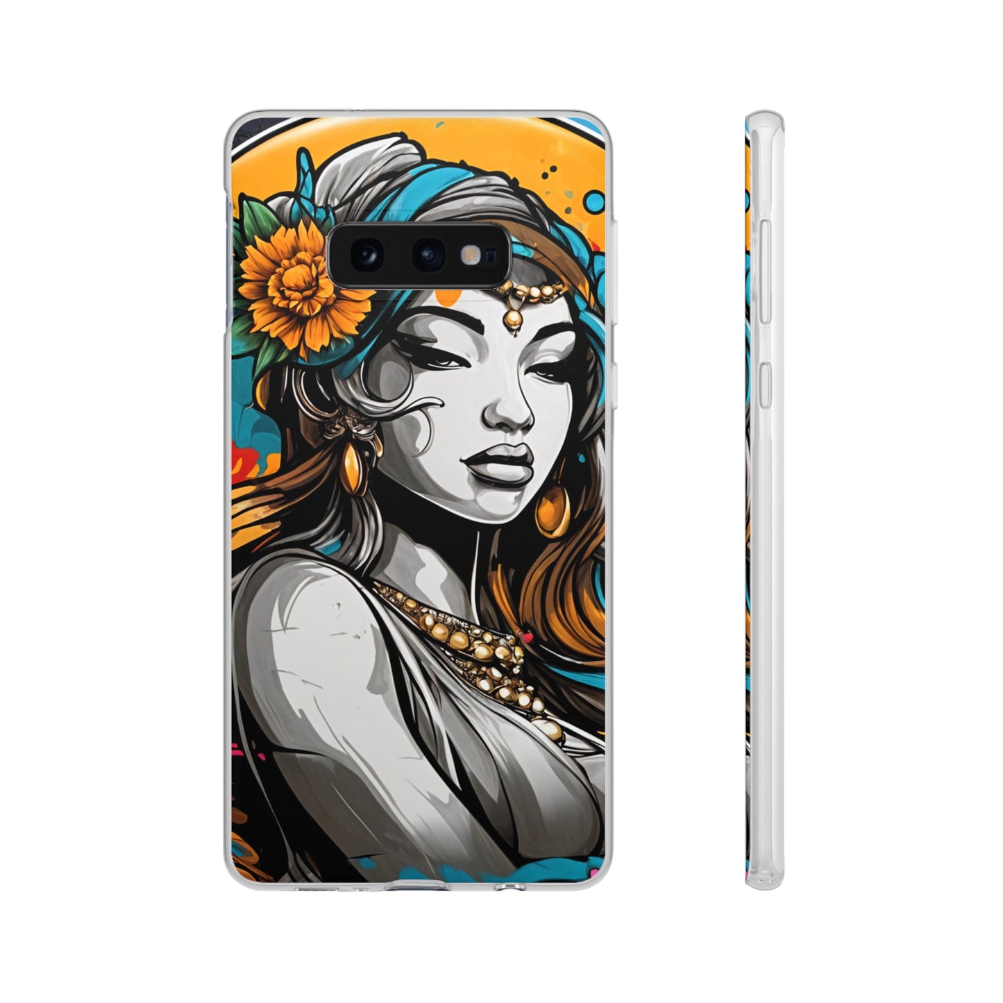 Mobile phone cover, urban woman