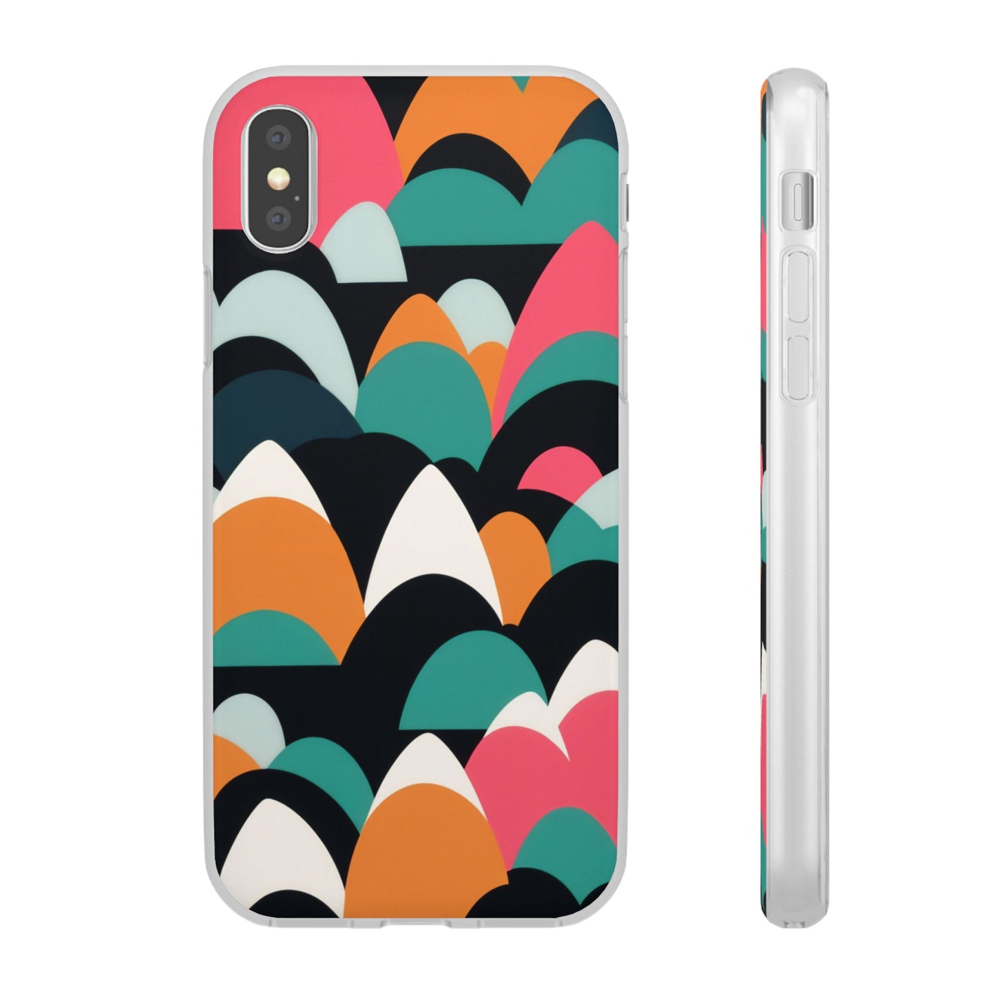 Mobile phone protective cover, rock wave