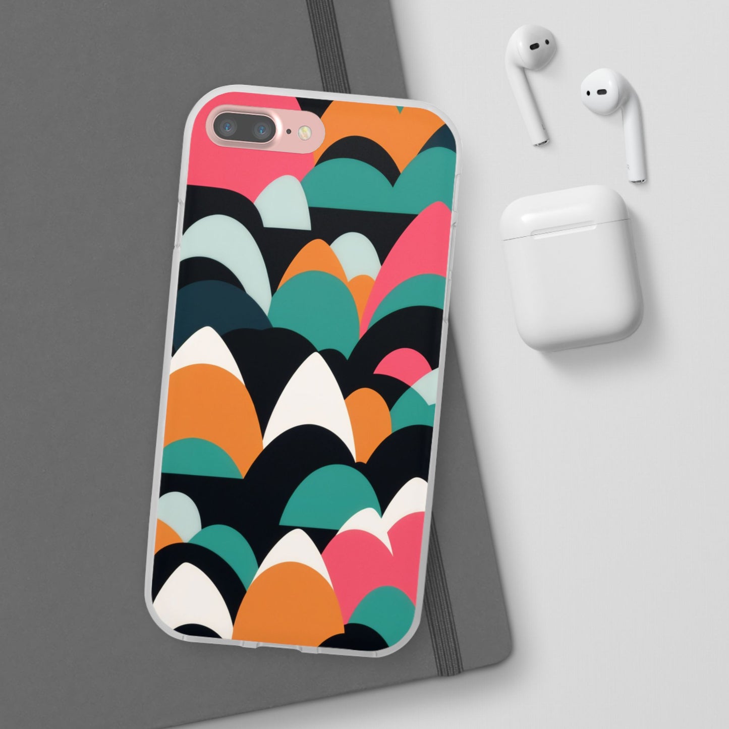 Mobile phone protective cover, rock wave