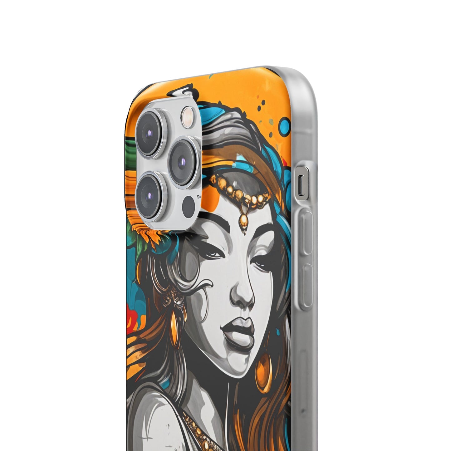 Mobile phone cover, urban woman