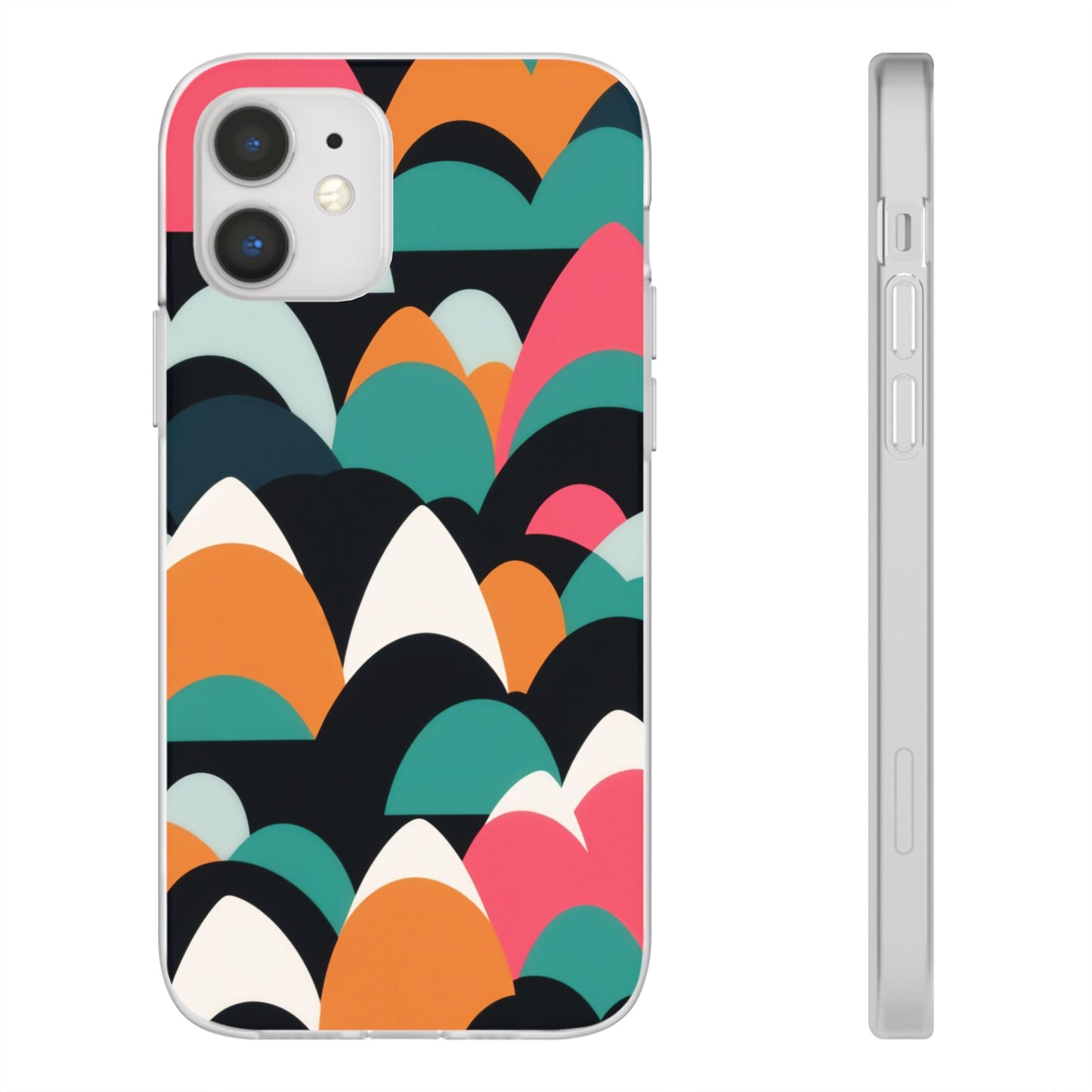 Mobile phone protective cover, rock wave