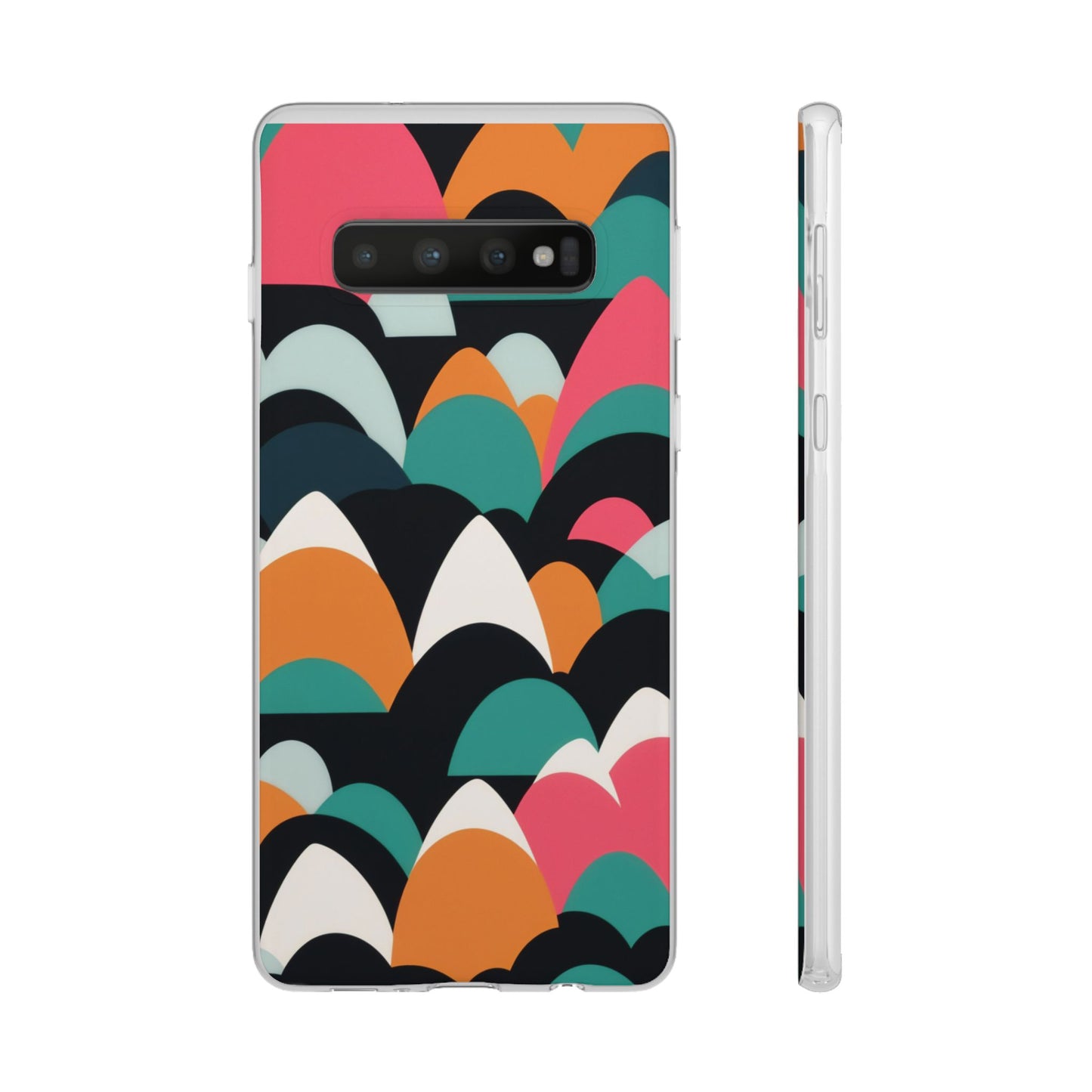 Mobile phone protective cover, rock wave