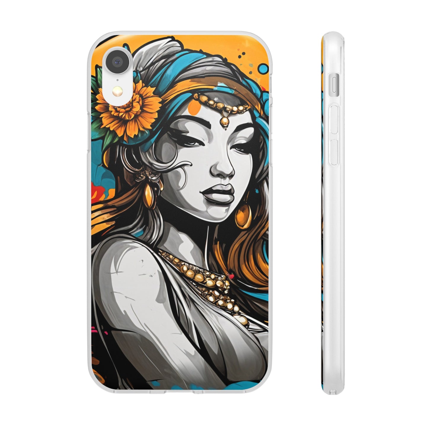 Mobile phone cover, urban woman