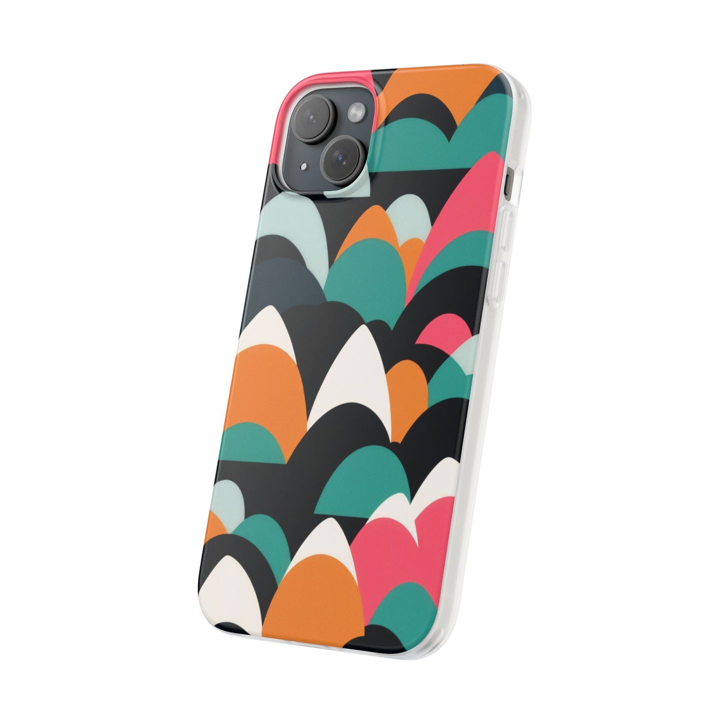 Mobile phone protective cover, rock wave