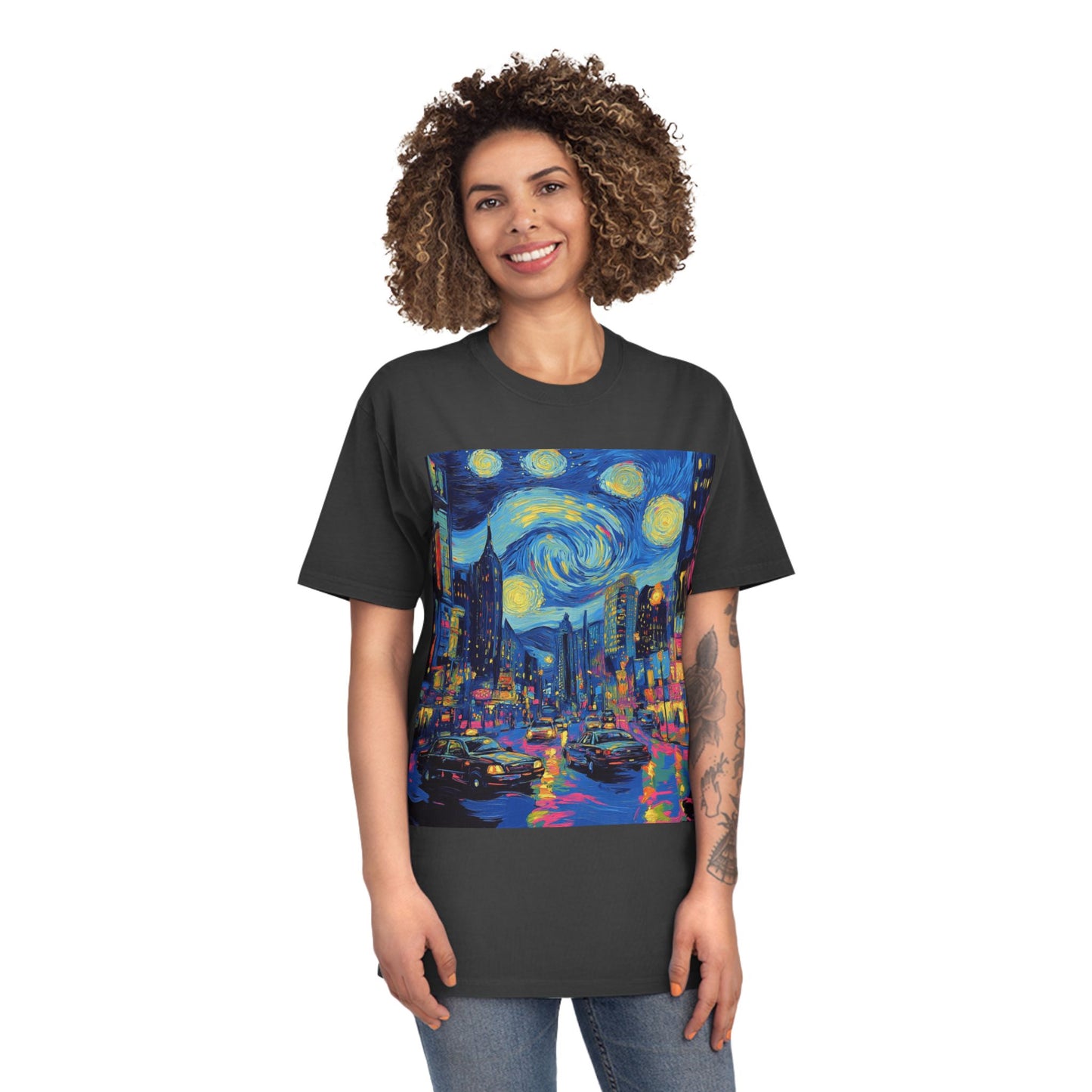 Unisex Faded Shirt  -Starry Night