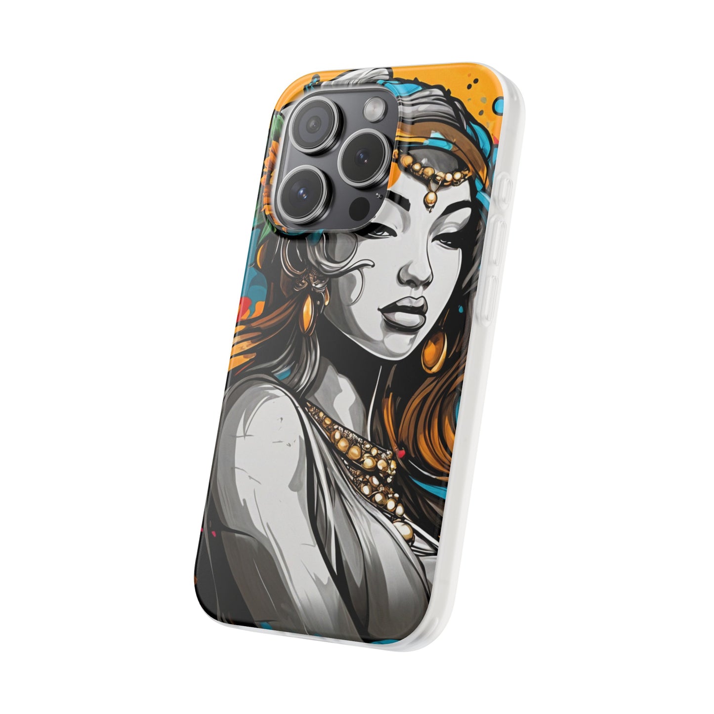 Mobile phone cover, urban woman