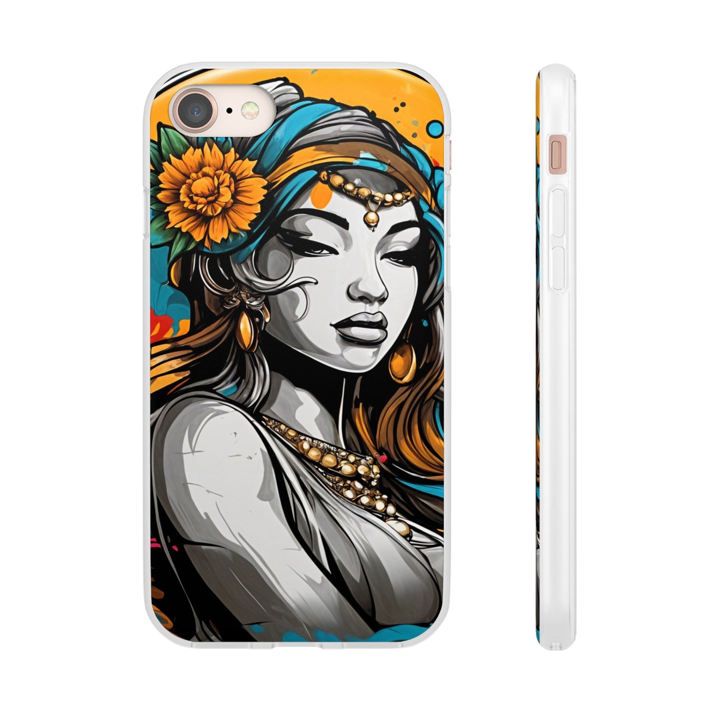 Mobile phone cover, urban woman