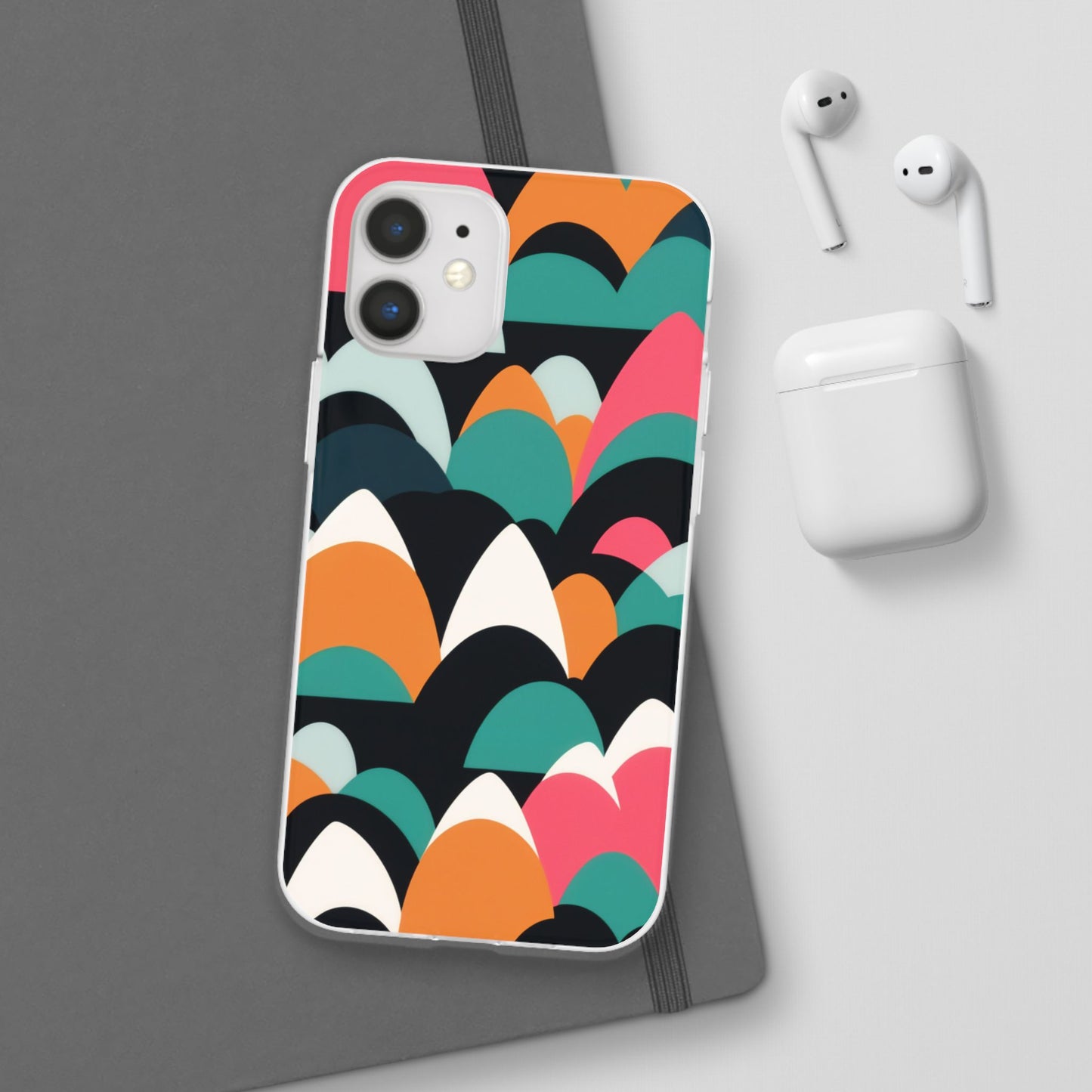 Mobile phone protective cover, rock wave