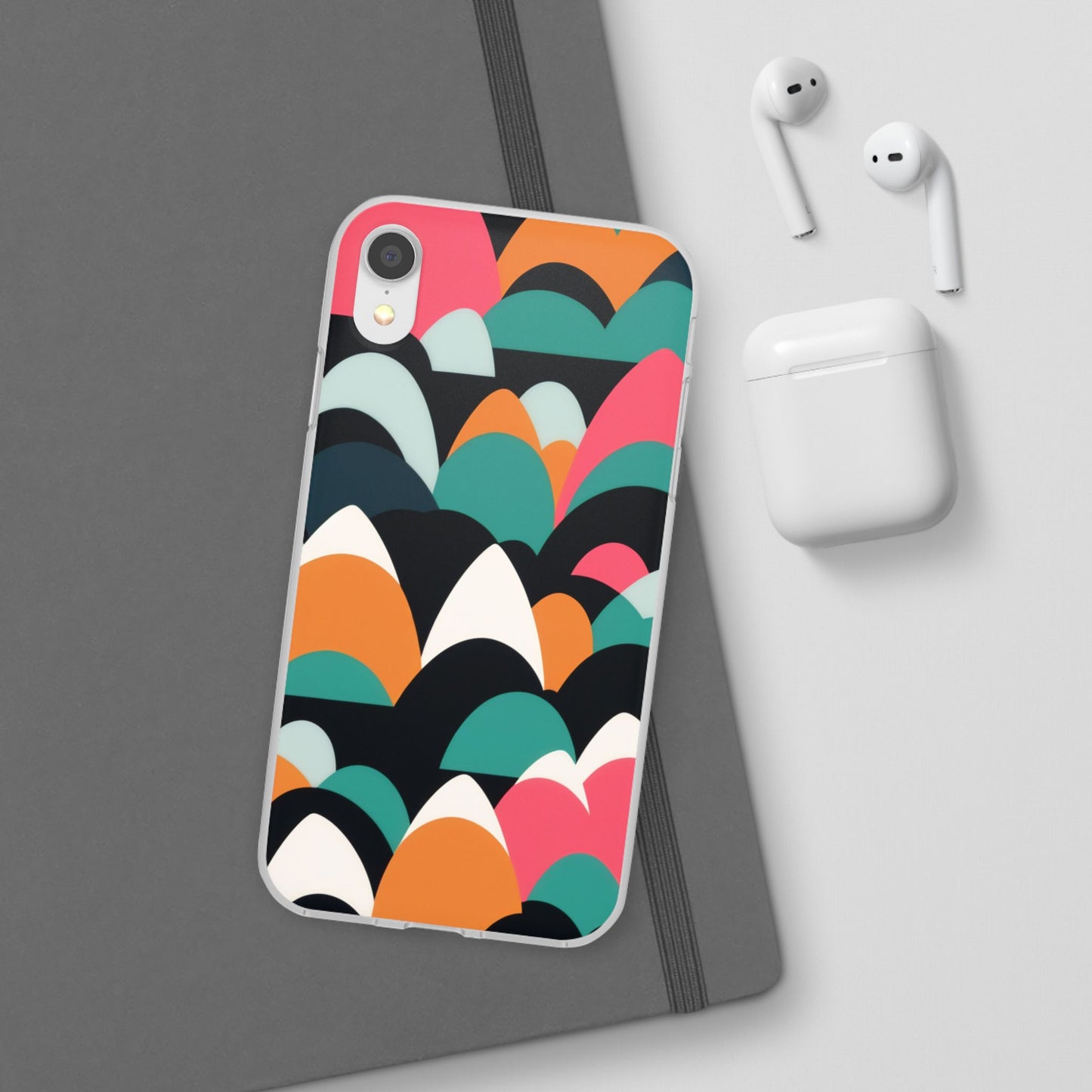 Mobile phone protective cover, rock wave