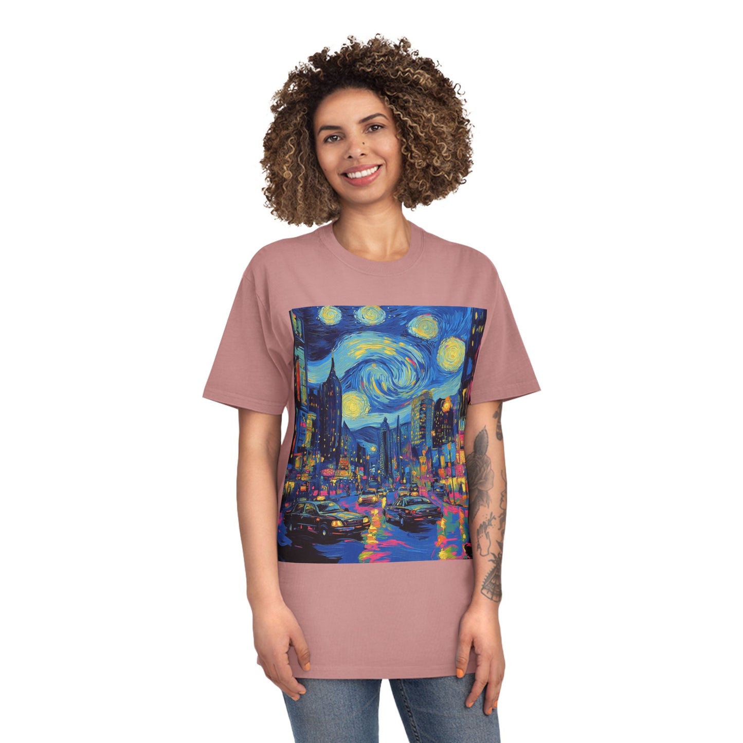 Unisex Faded Shirt  -Starry Night