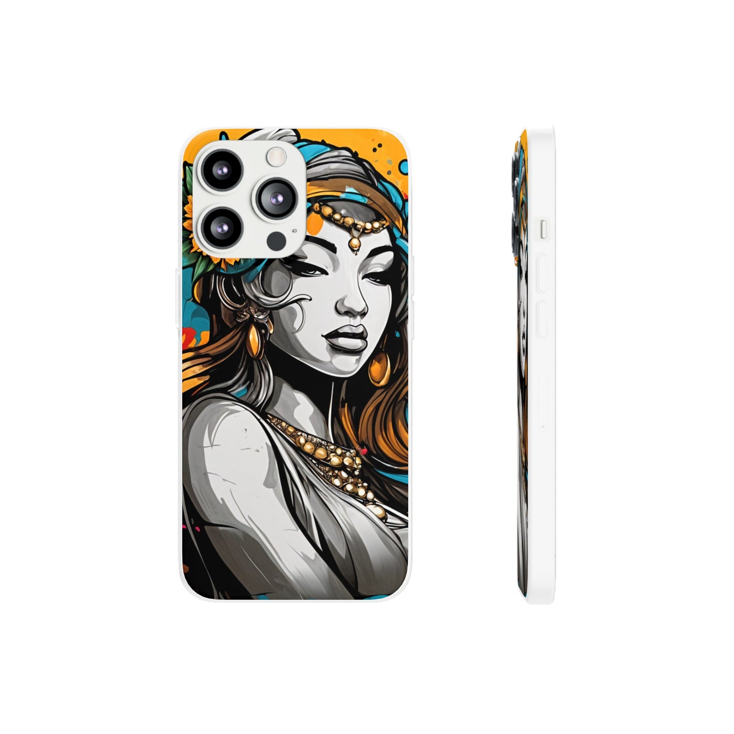 Mobile phone cover, urban woman