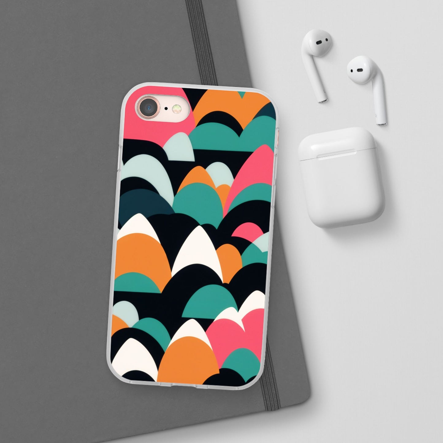 Mobile phone protective cover, rock wave