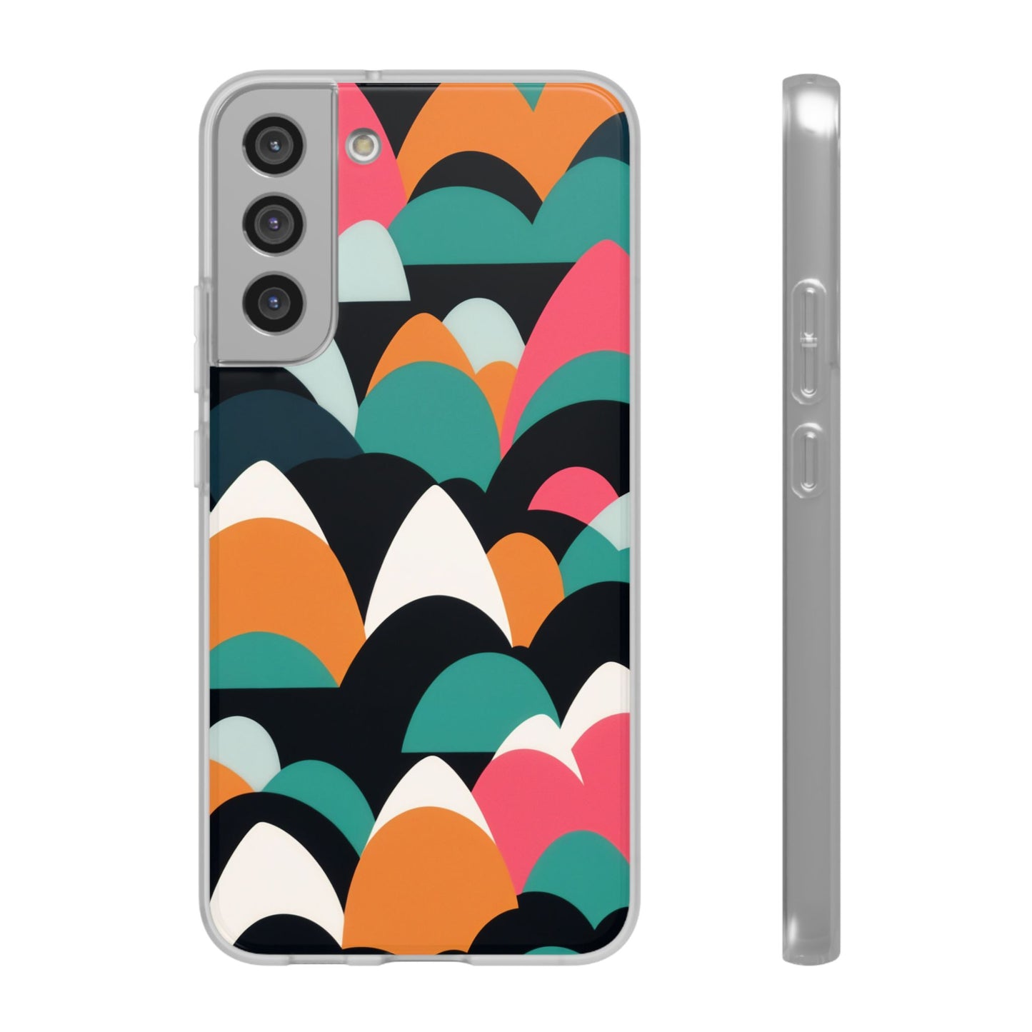 Mobile phone protective cover, rock wave