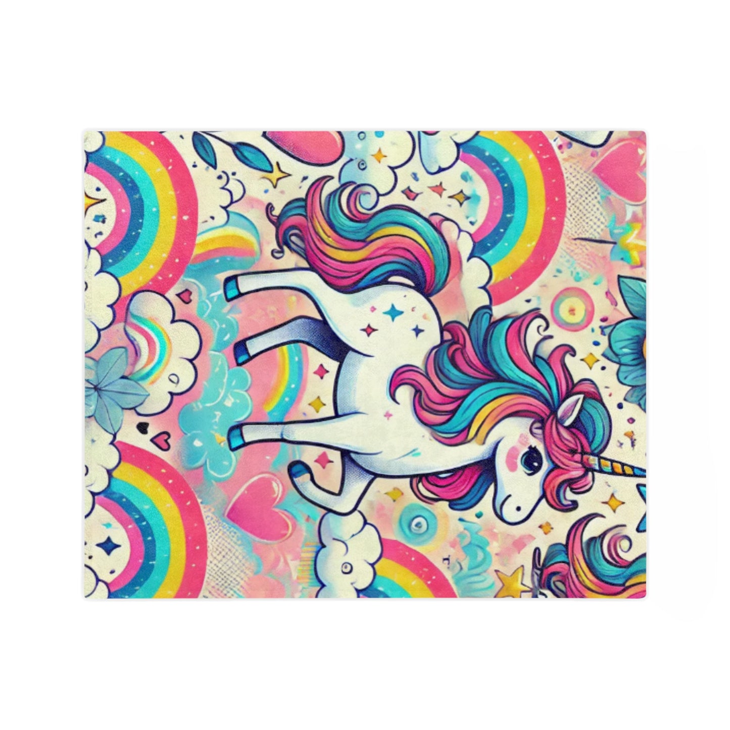 Superpehmeä Unicorn Fleece-viltti