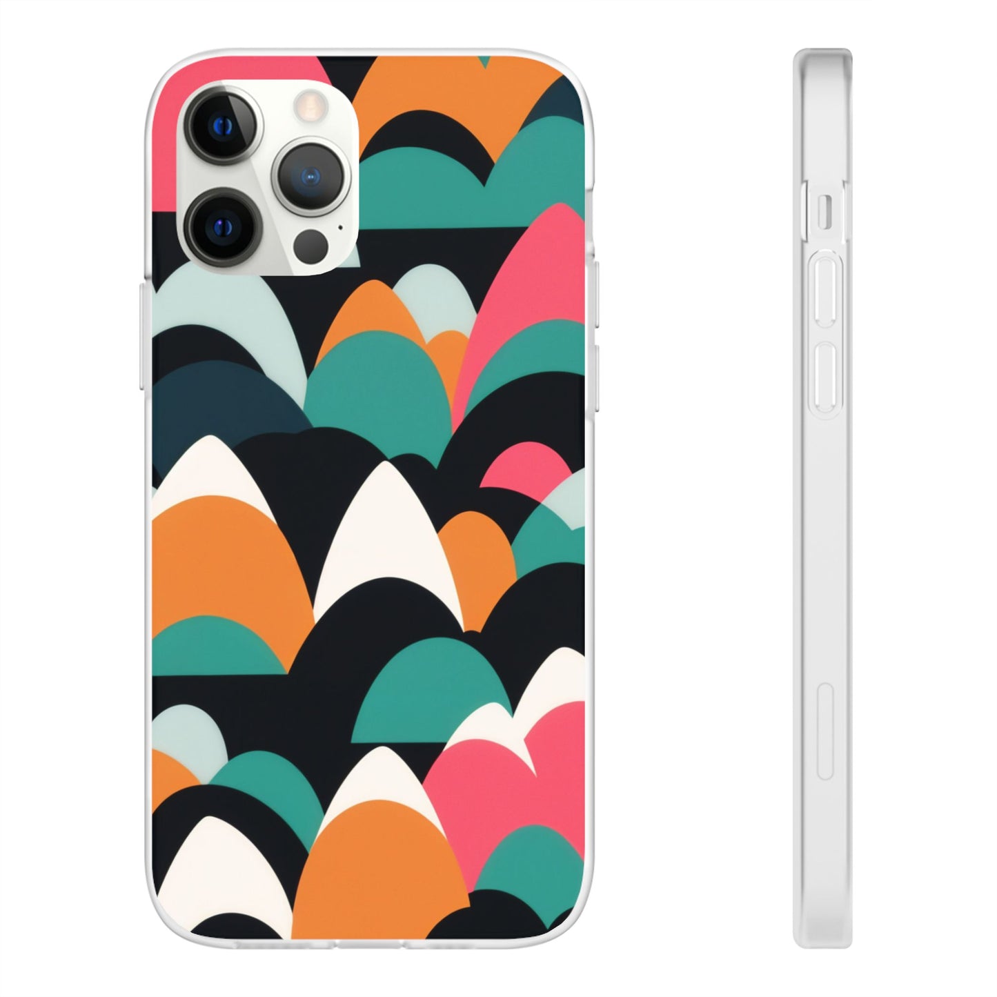 Mobile phone protective cover, rock wave