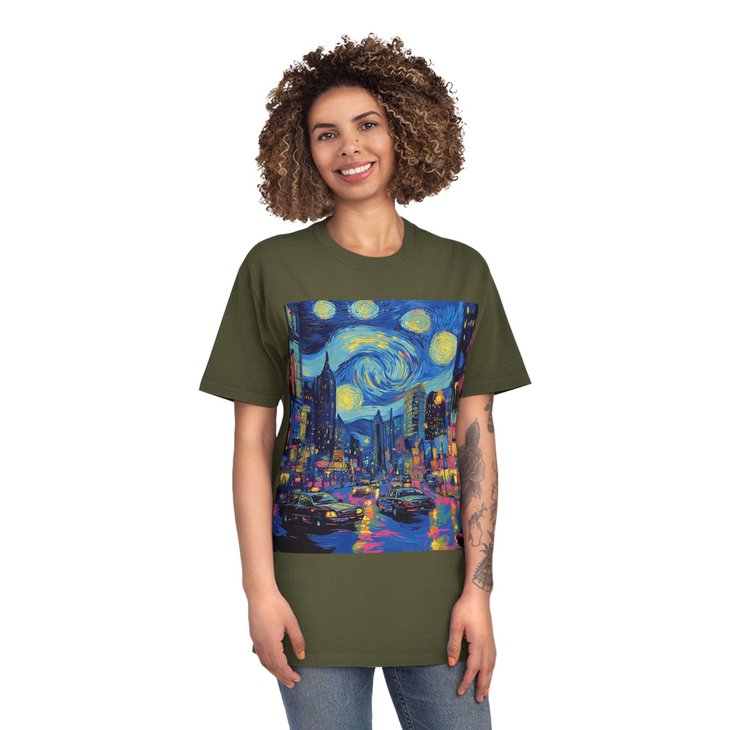 Unisex Faded Shirt  -Starry Night