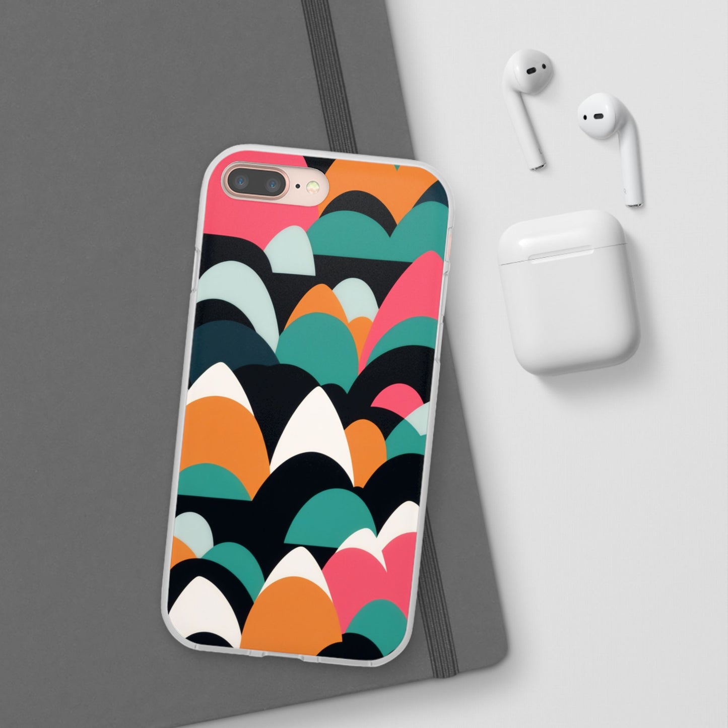 Mobile phone protective cover, rock wave