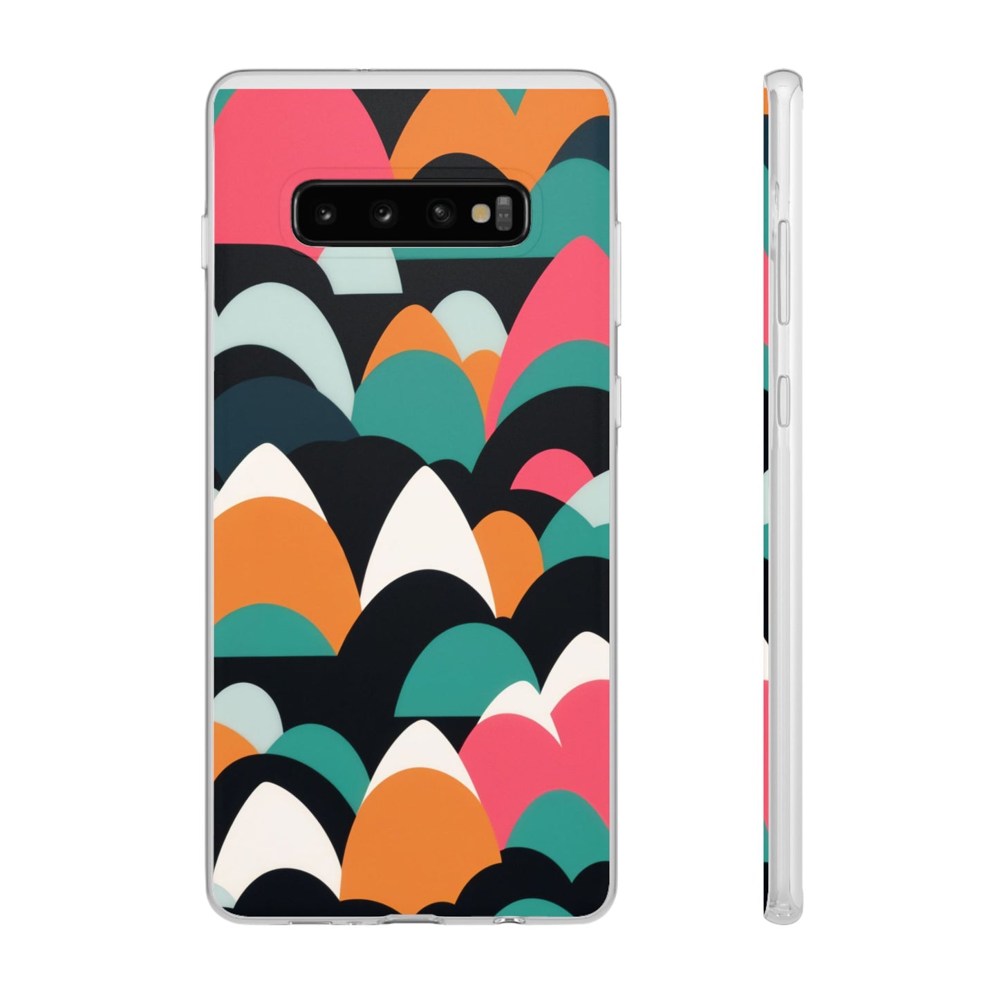 Mobile phone protective cover, rock wave