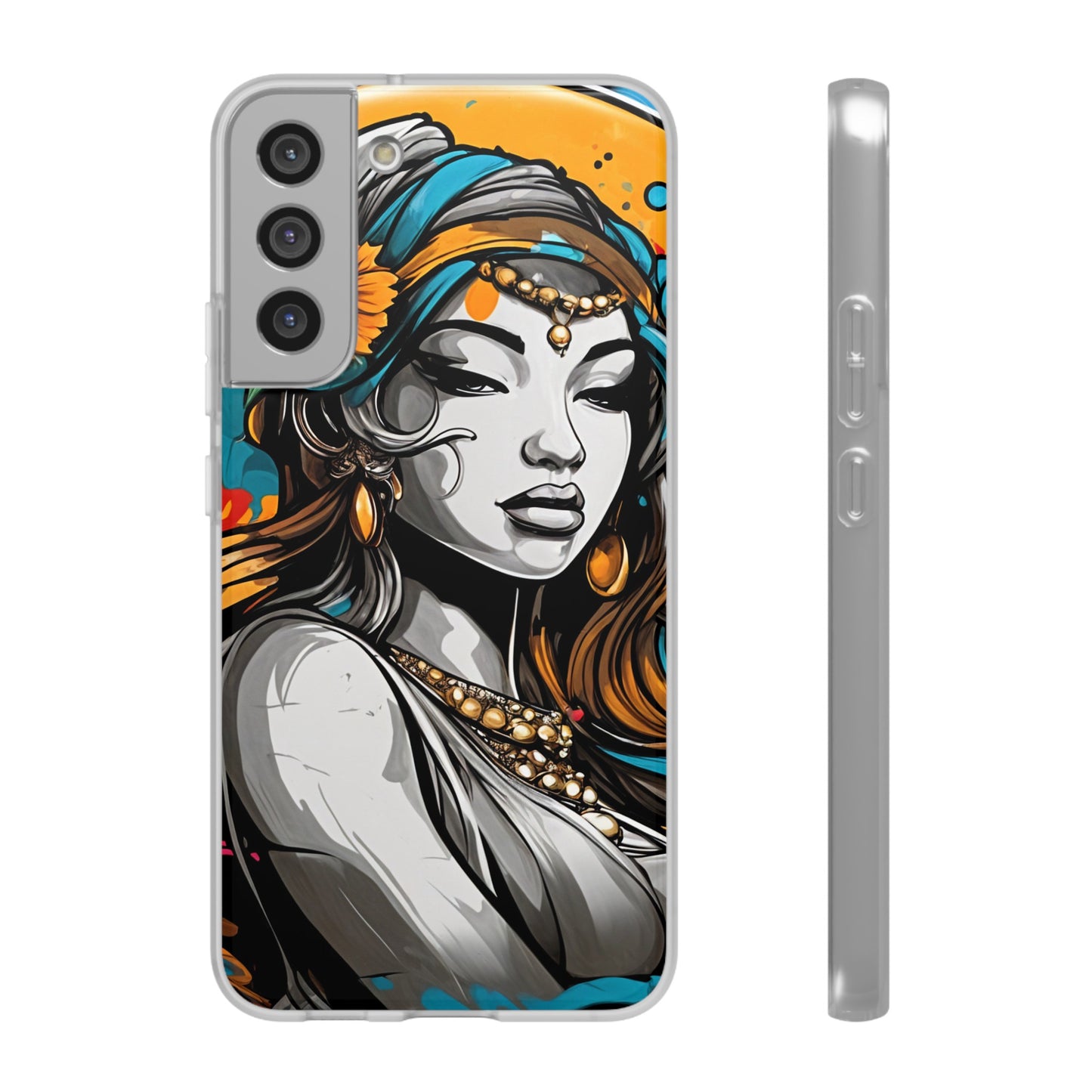 Mobile phone cover, urban woman