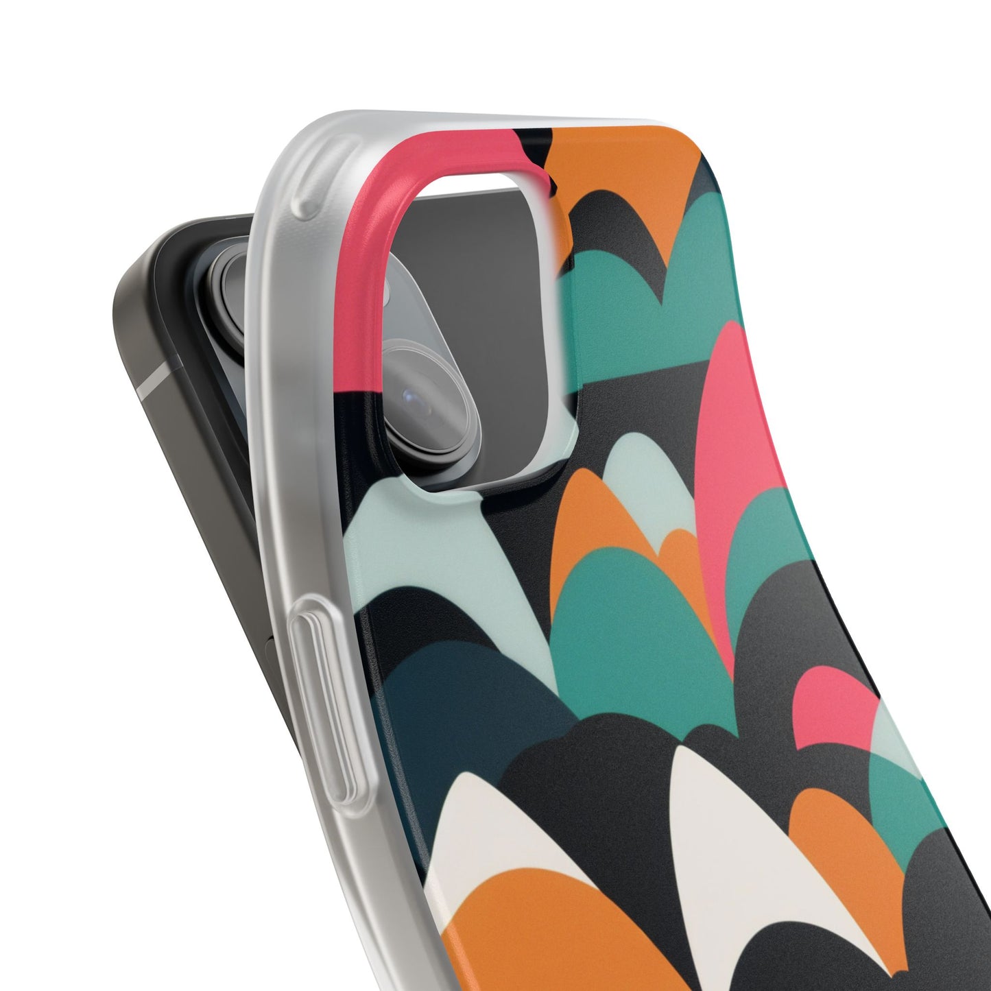 Mobile phone protective cover, rock wave