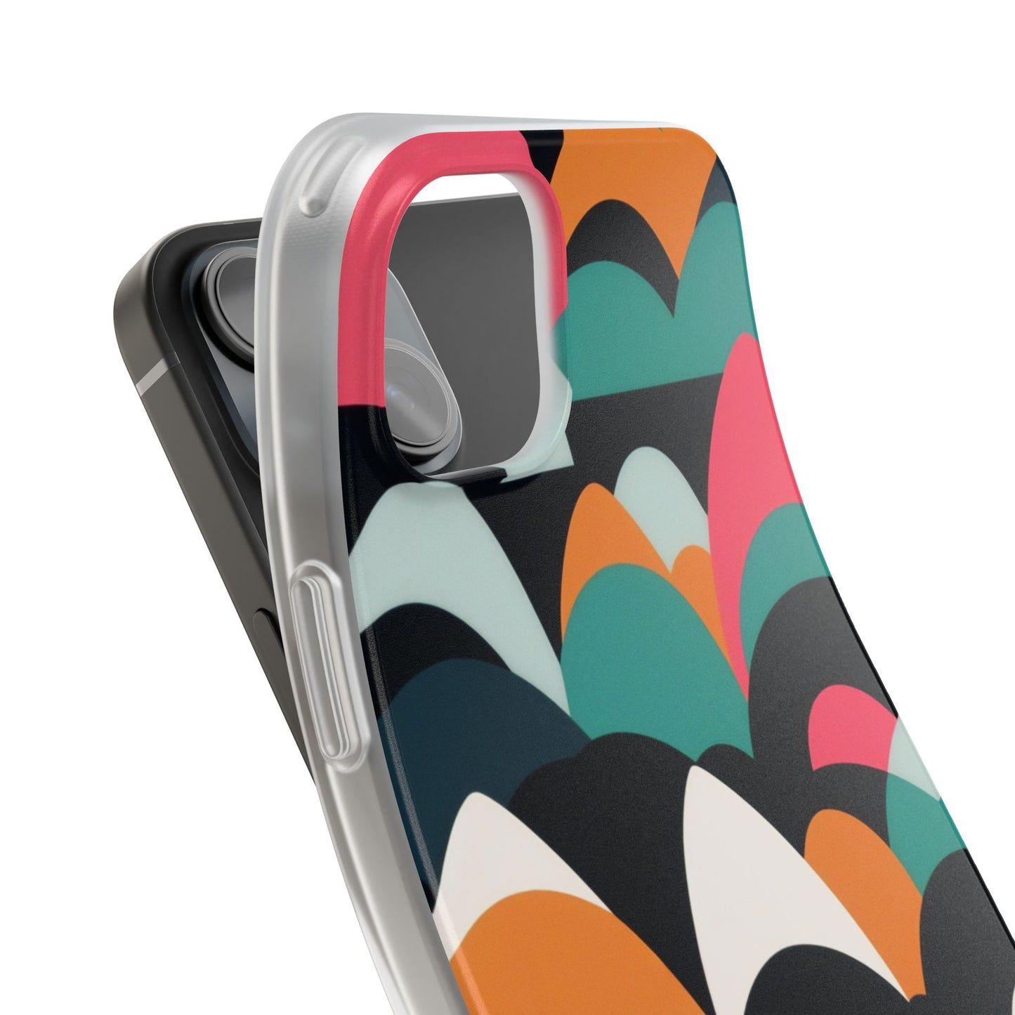 Mobile phone protective cover, rock wave