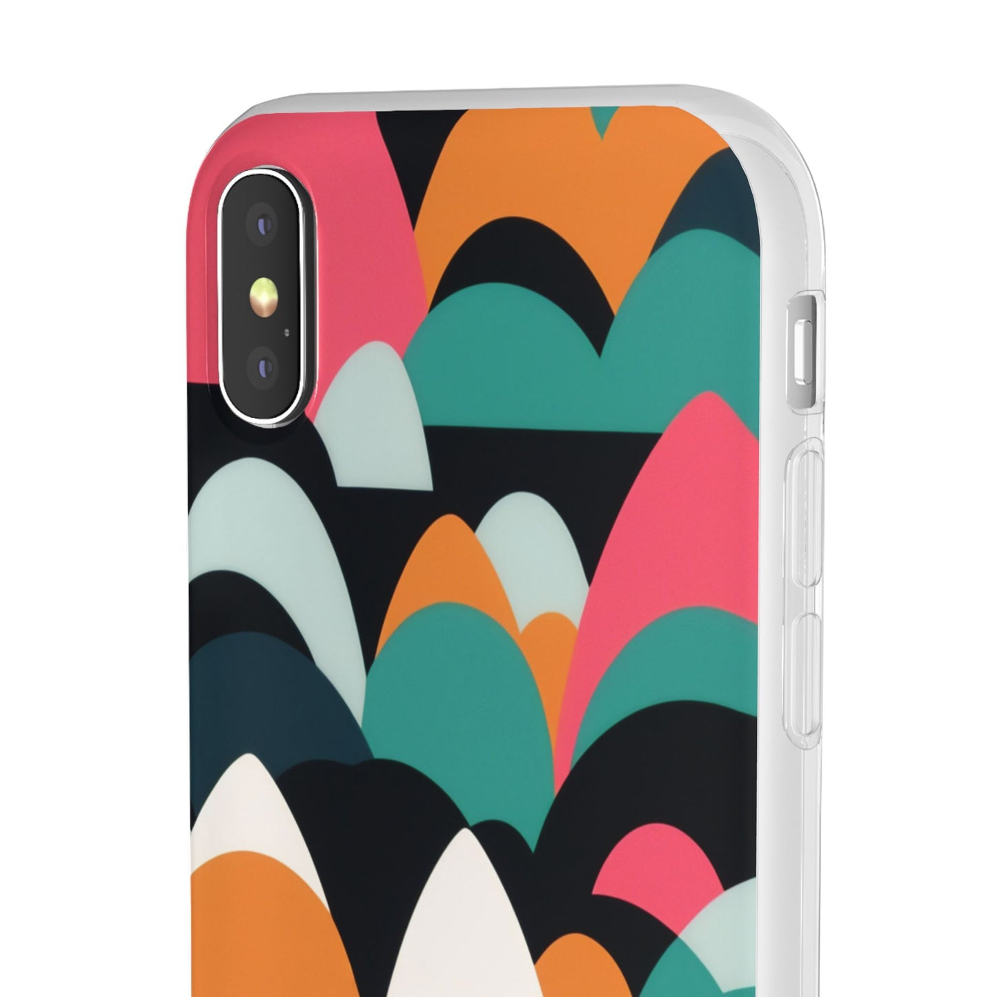 Mobile phone protective cover, rock wave