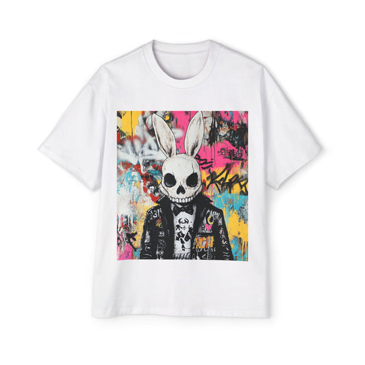 Miesten Skeleton Rabbit Oversized T-Paita