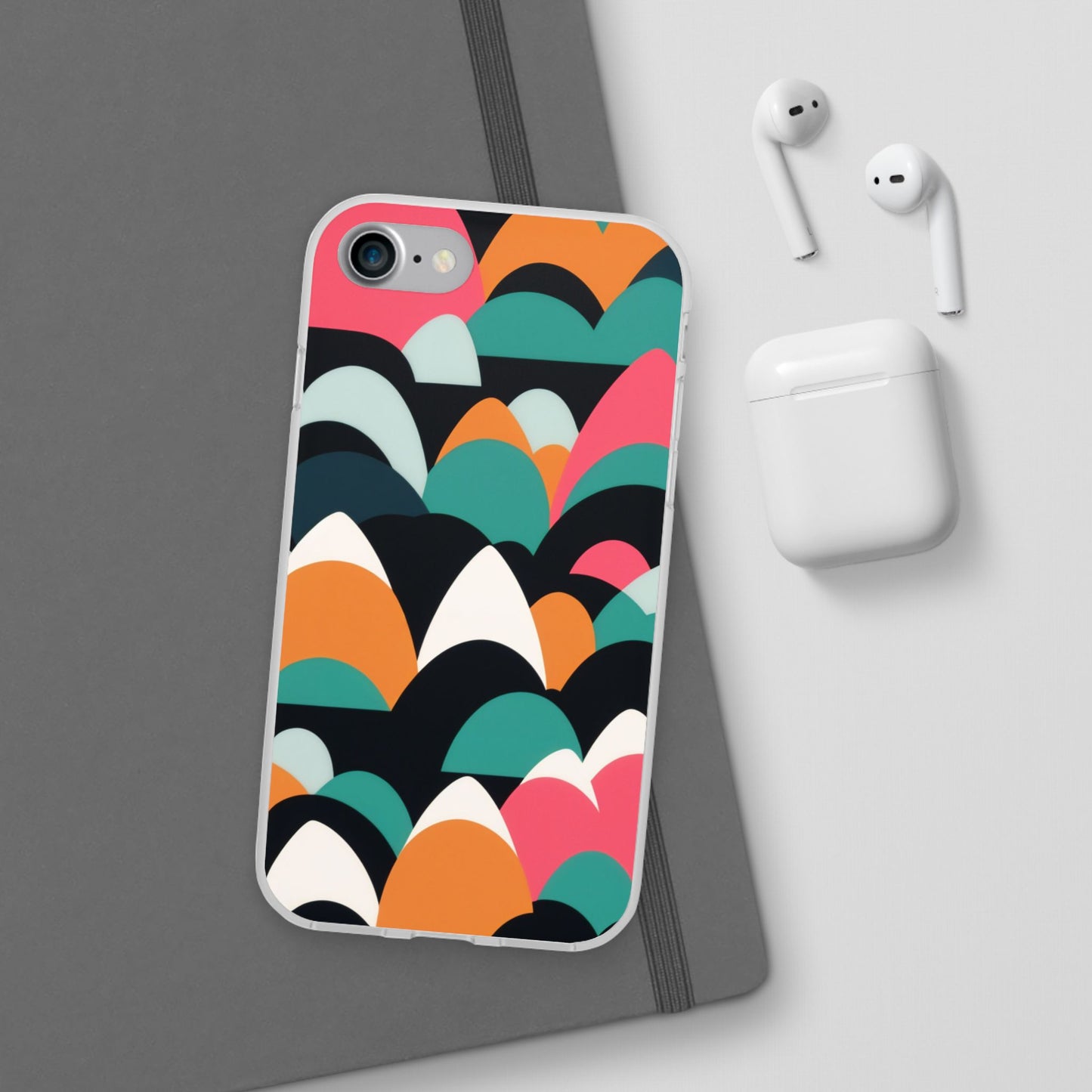 Mobile phone protective cover, rock wave