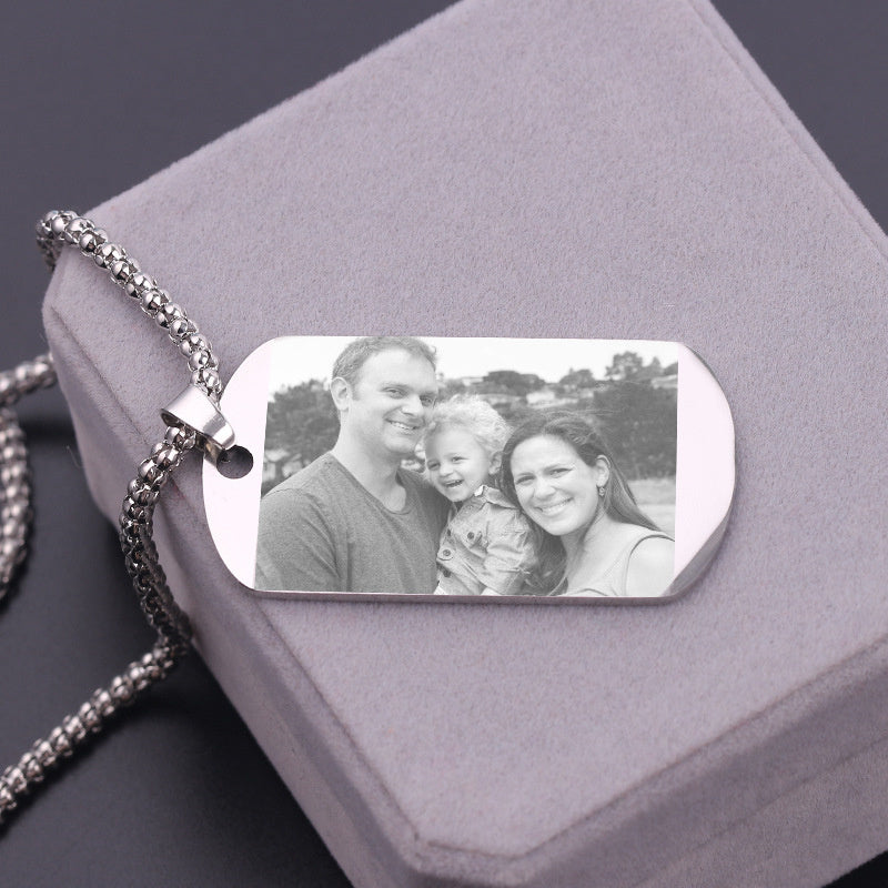 Personoitava dog tag kaulakoru