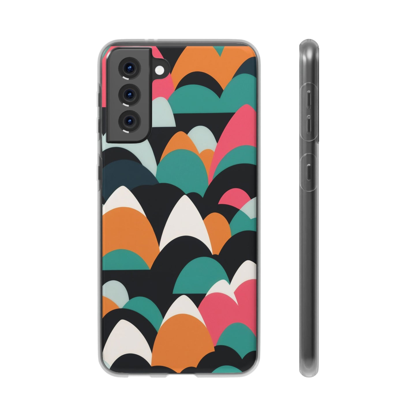 Mobile phone protective cover, rock wave