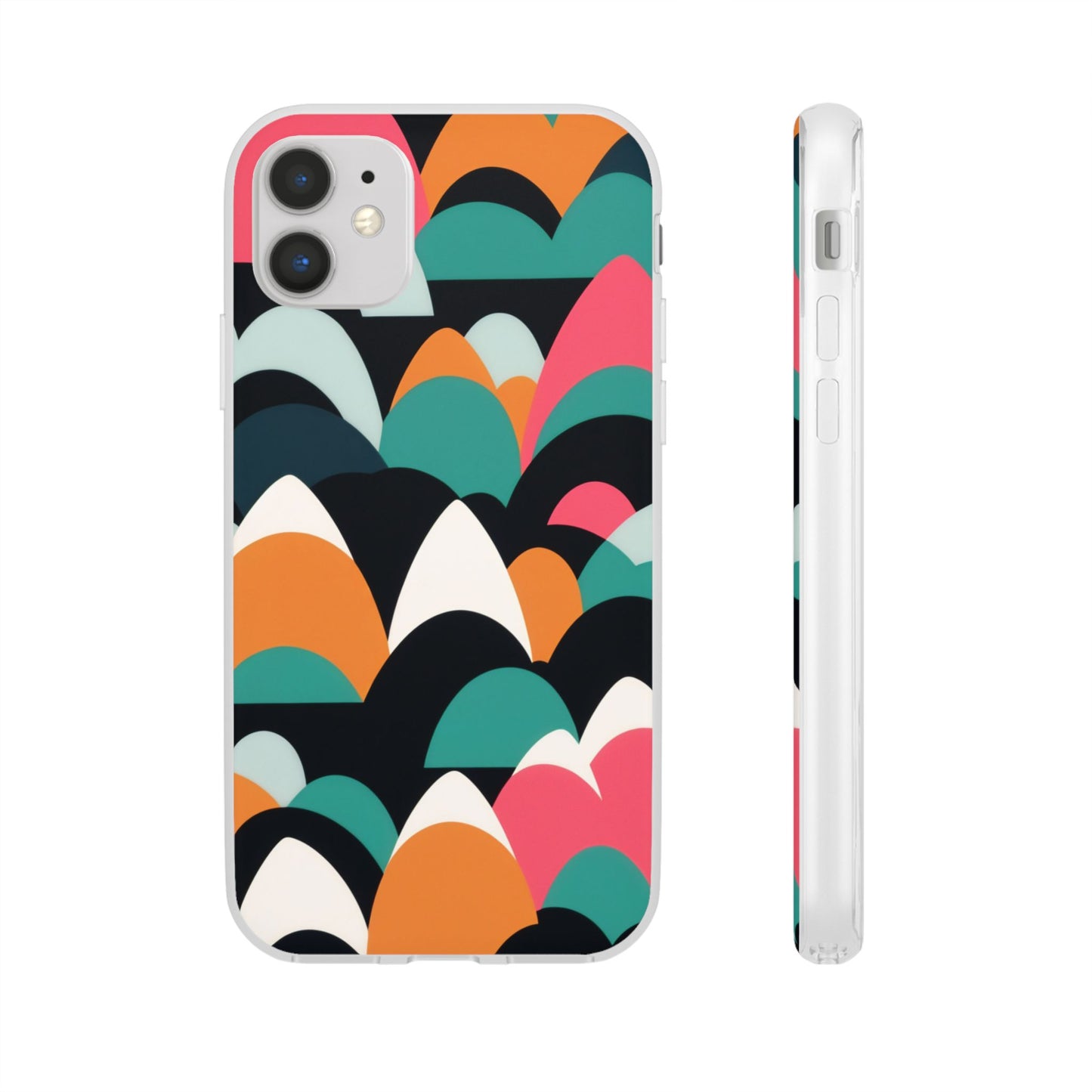 Mobile phone protective cover, rock wave