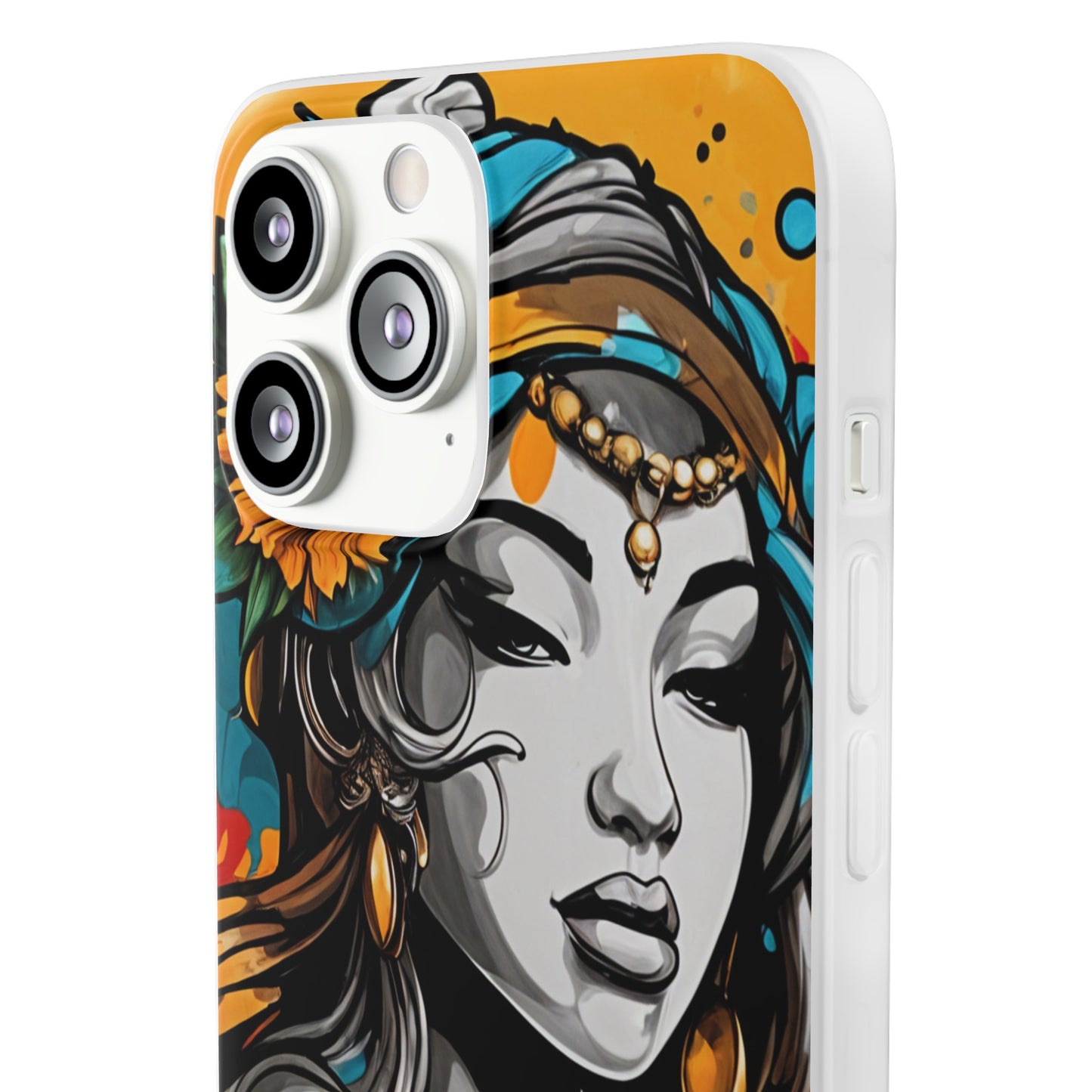 Mobile phone cover, urban woman