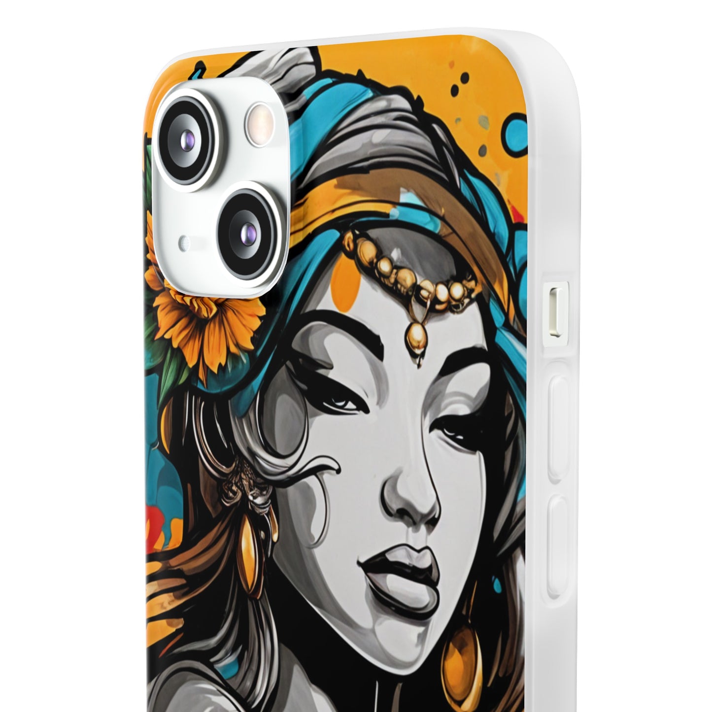 Mobile phone cover, urban woman