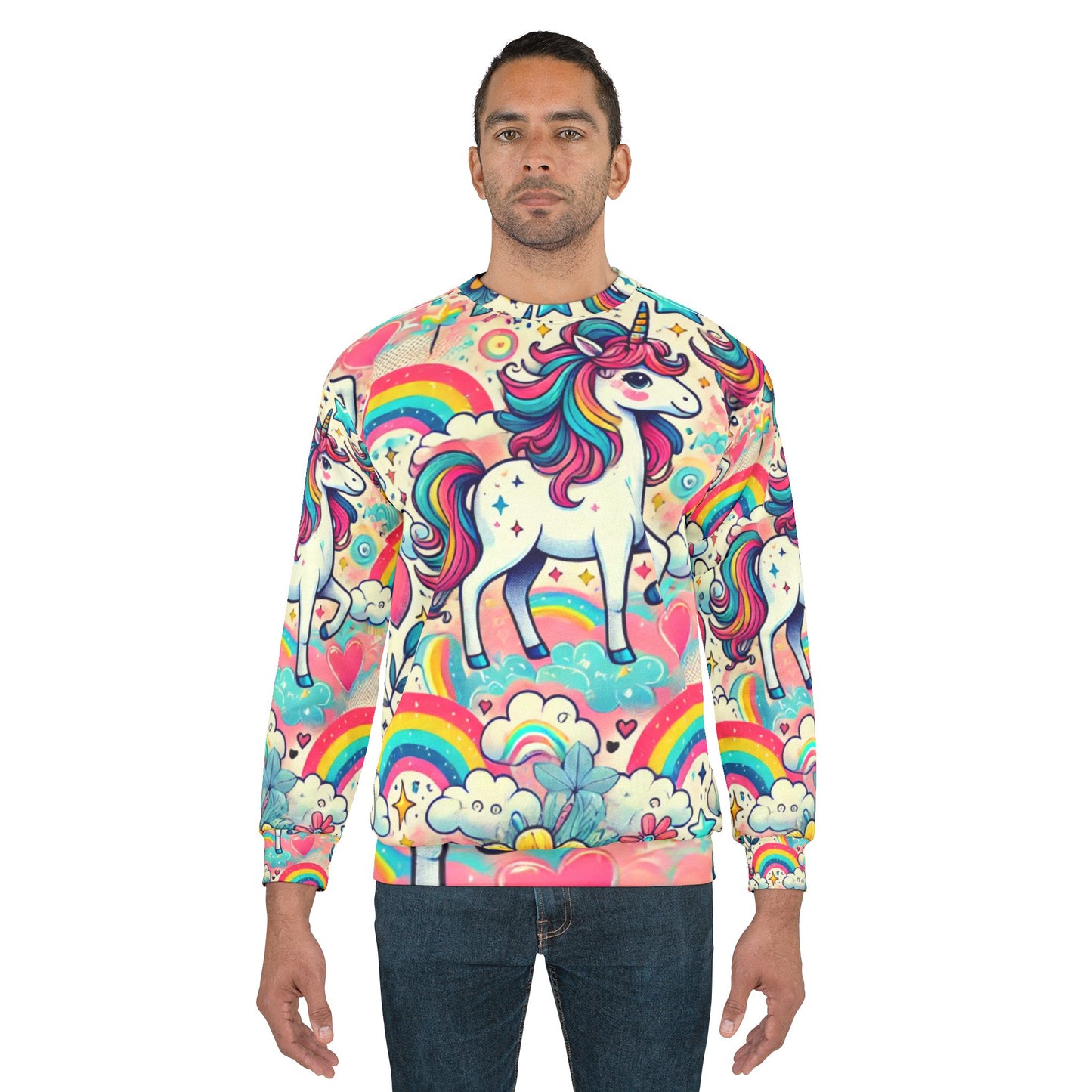 Unisex collegepaita Unicorn