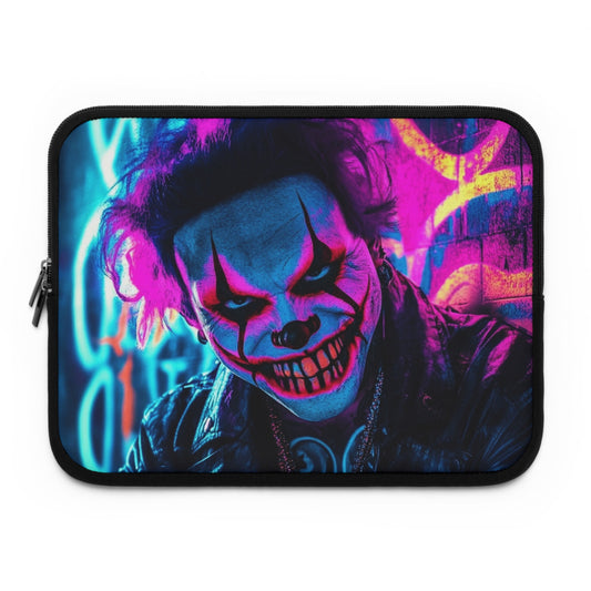 Mad clown Eye-Catching Laptop Sleeve