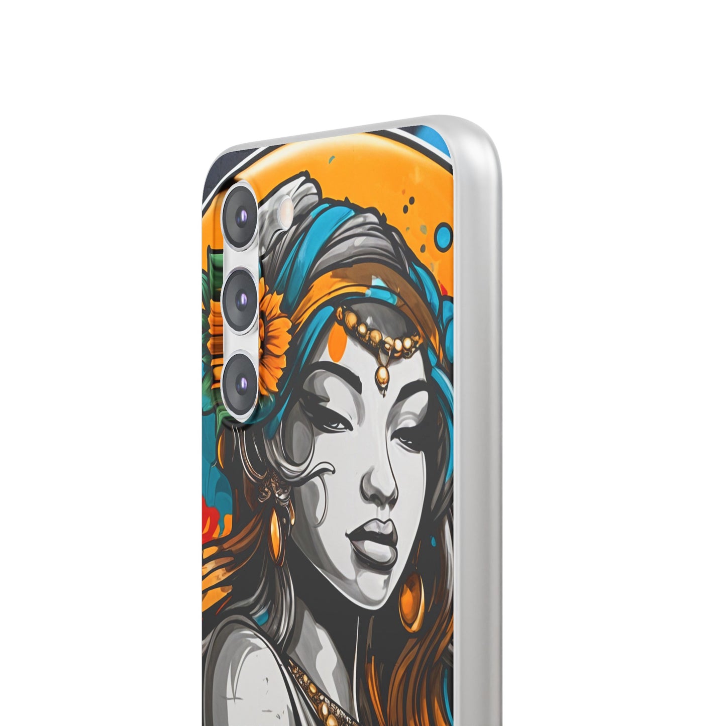 Mobile phone cover, urban woman