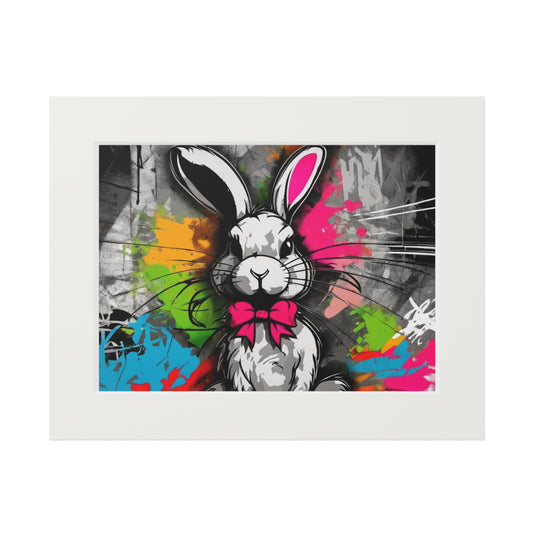 Naughty Rabbit2 art prints (passepartout paper frame)