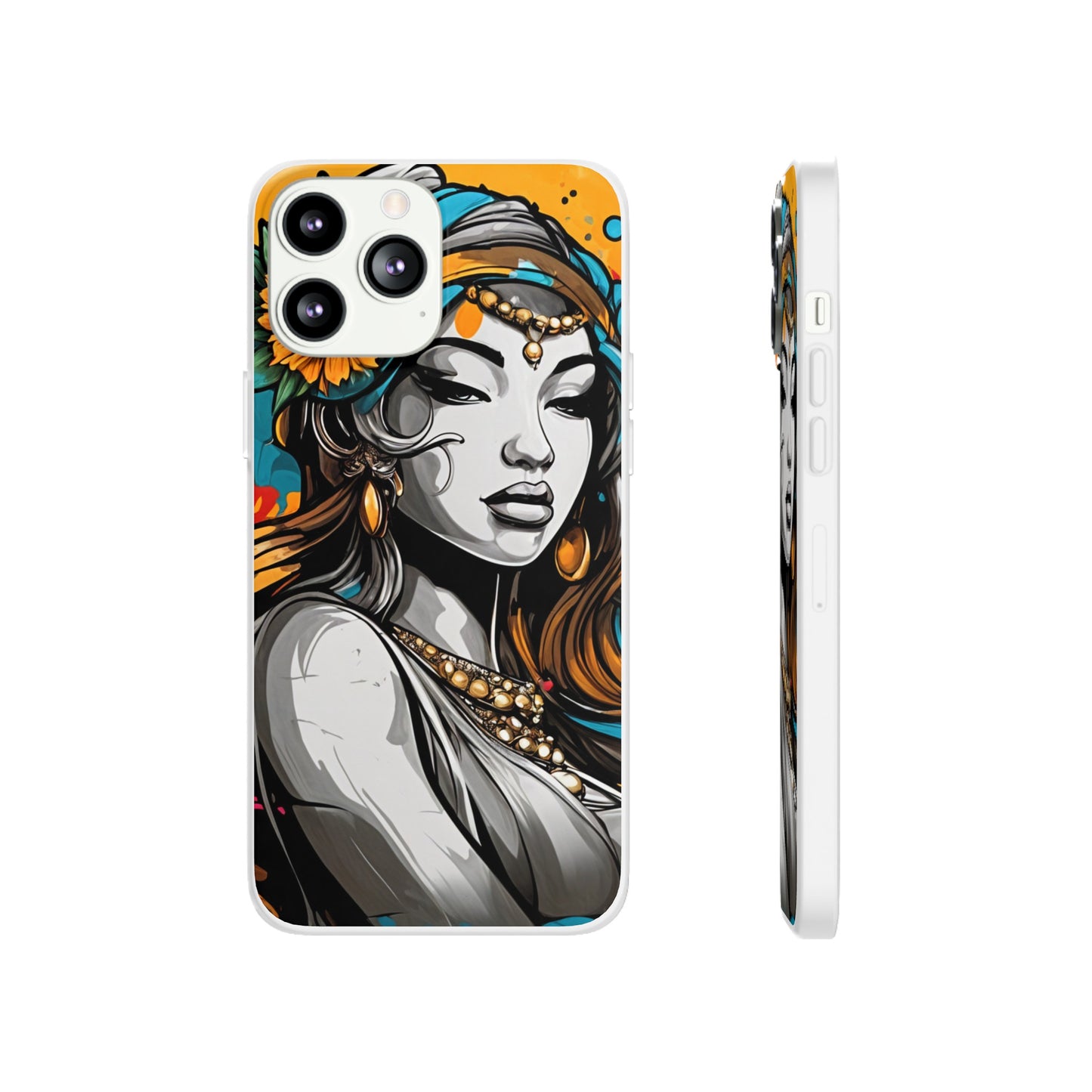 Mobile phone cover, urban woman