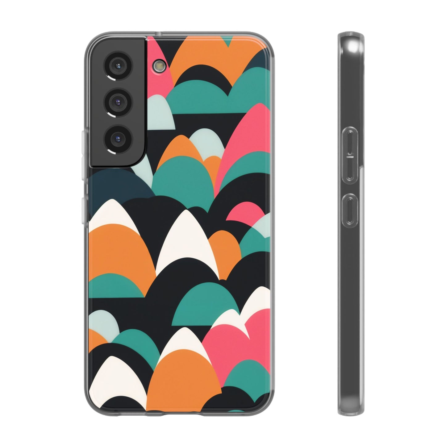 Mobile phone protective cover, rock wave