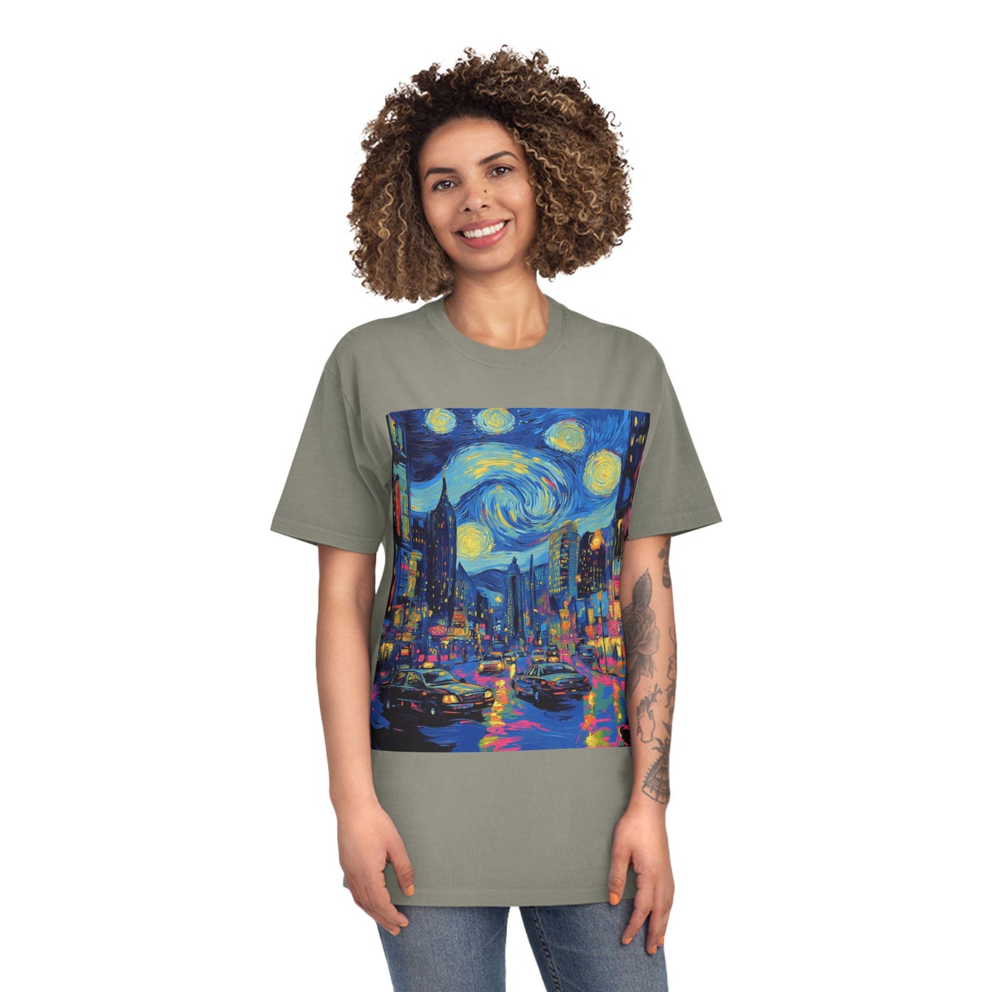 Unisex Faded Shirt  -Starry Night