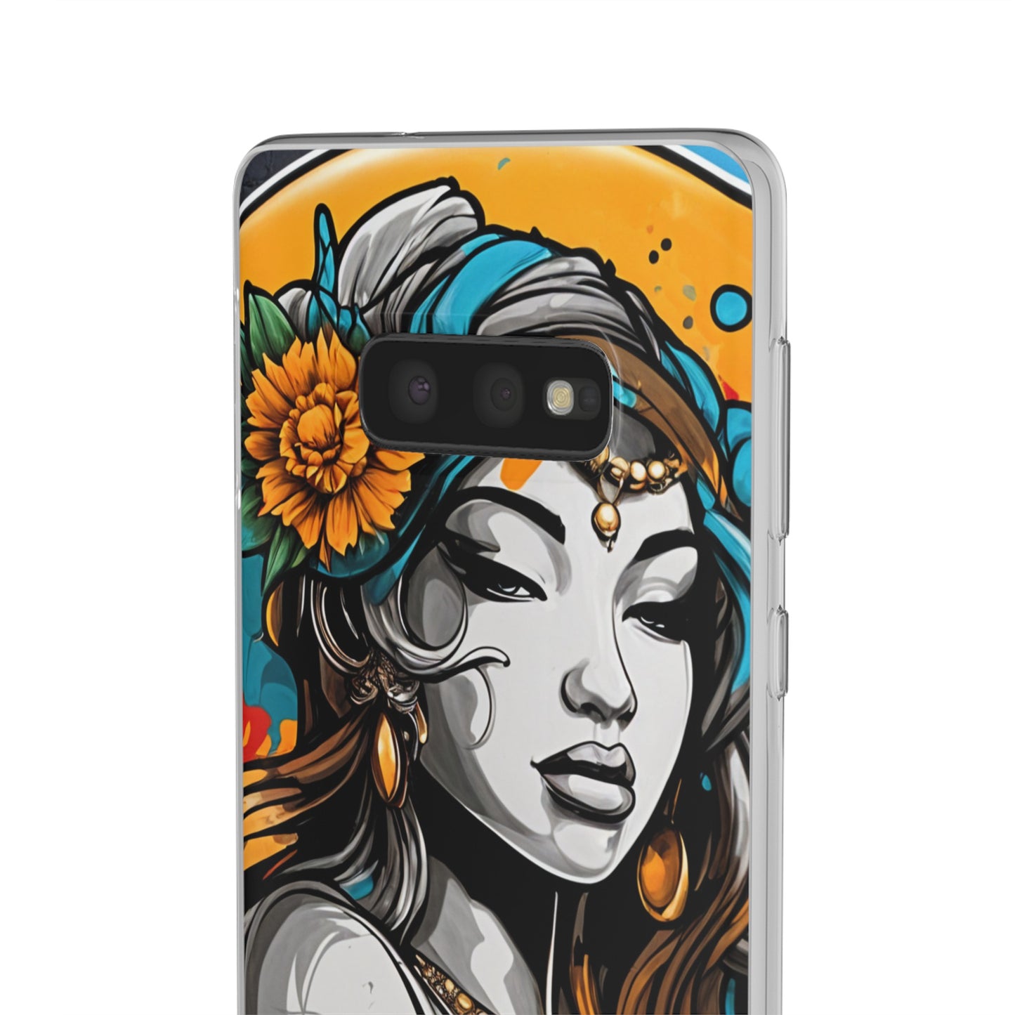 Mobile phone cover, urban woman