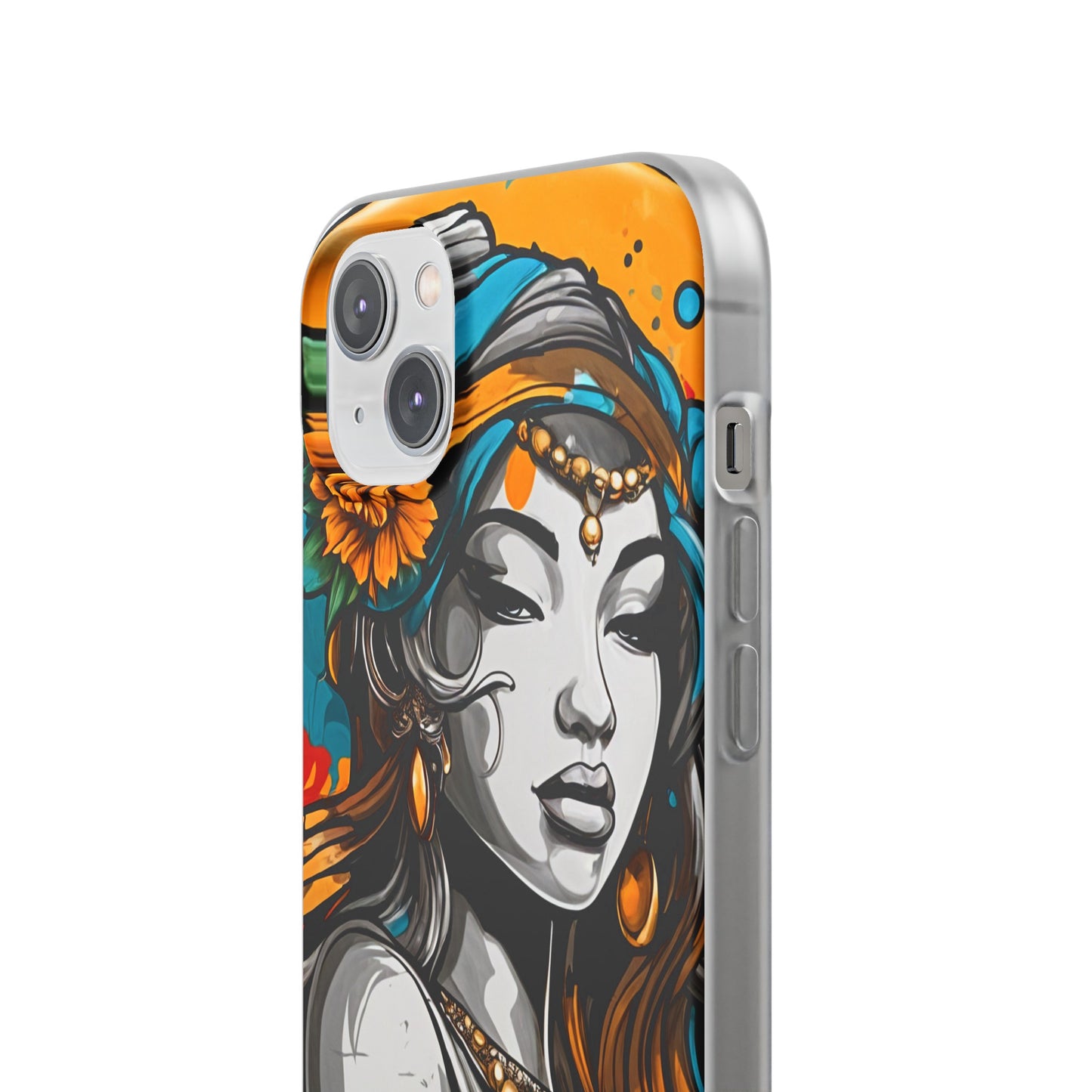 Mobile phone cover, urban woman