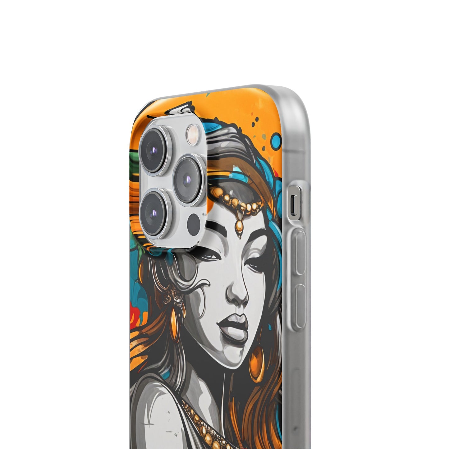 Mobile phone cover, urban woman