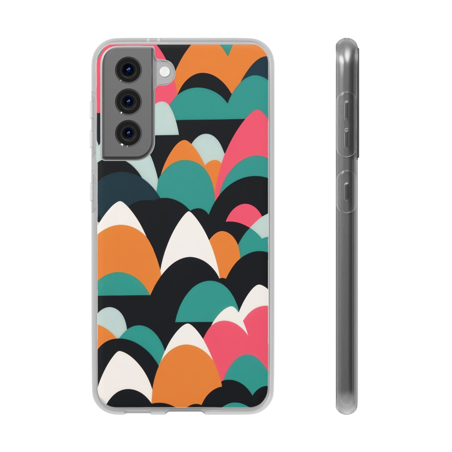 Mobile phone protective cover, rock wave